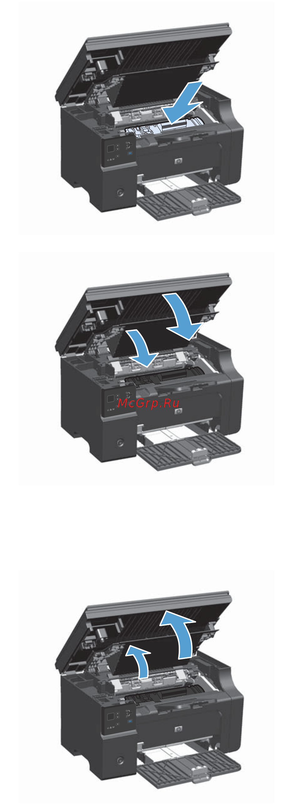 HP LaserJet Pro M1217nfw CE844A.ACB [242/314] Устранение замятий в подающем лотке