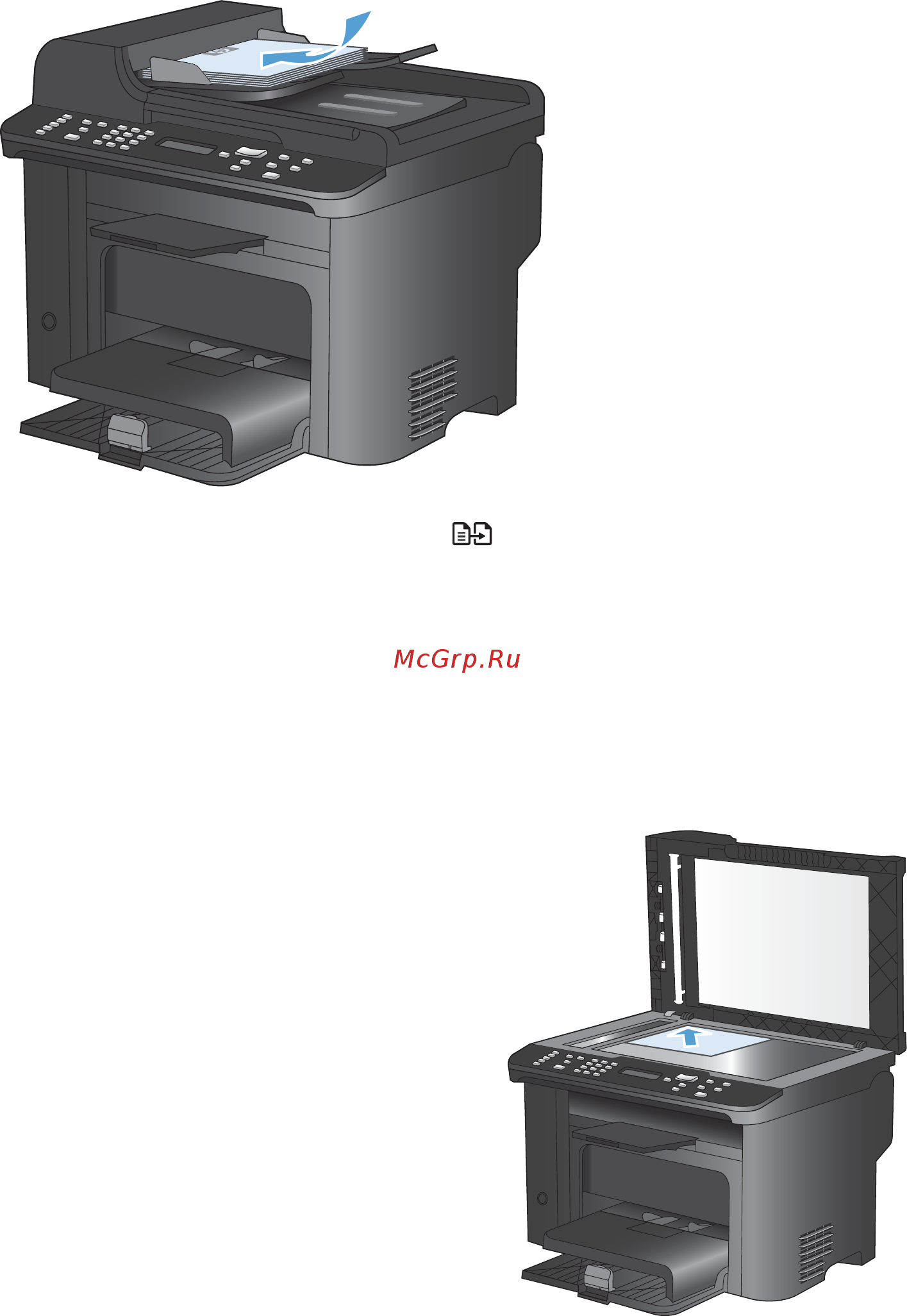 HP LaserJet Pro M1536dnf  CE538A.ACB [109/322] Копирование многостраничного оригинала