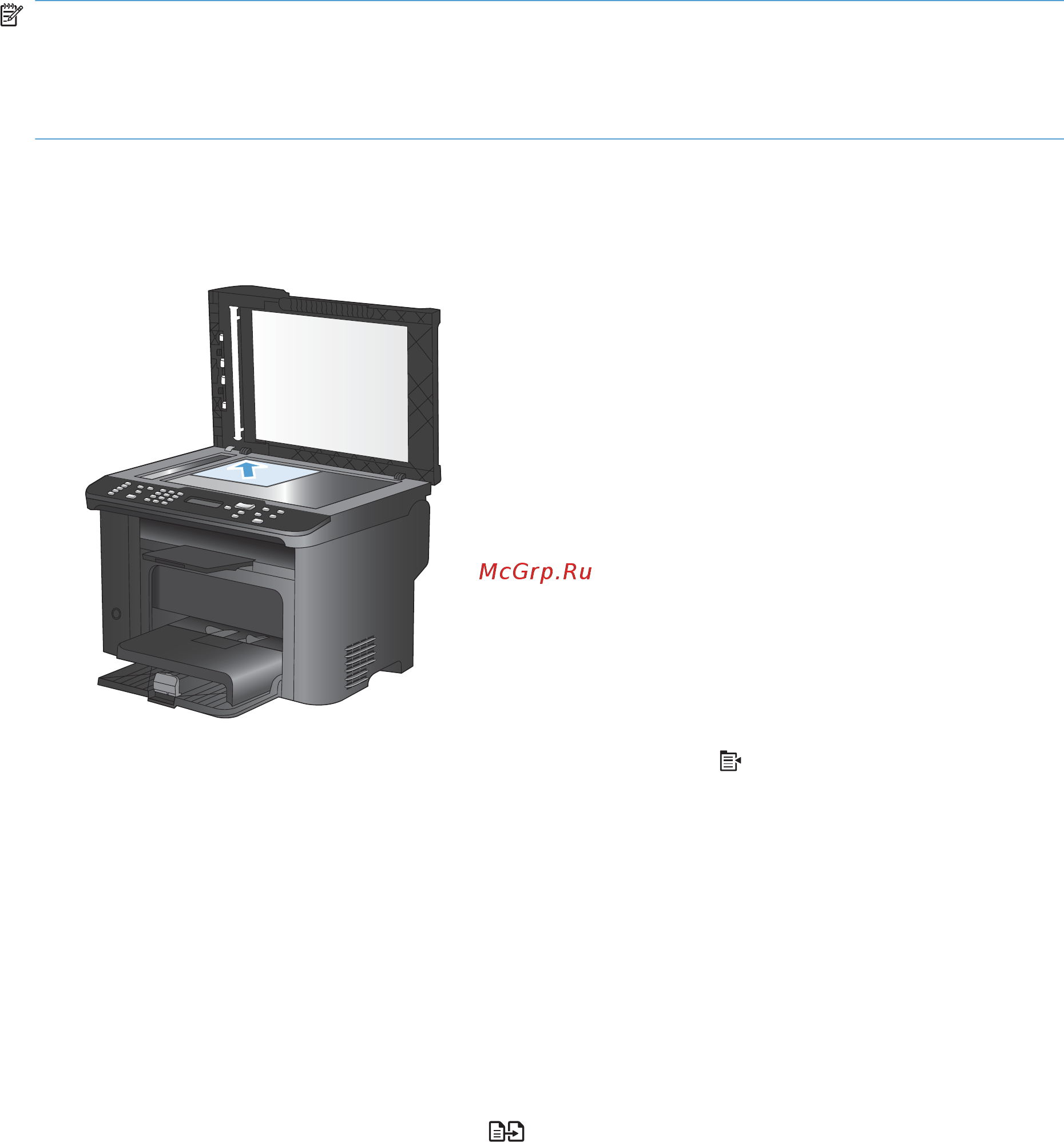 HP LaserJet Pro M1536dnf  CE538A.ACB [118/322] Копирование оригиналов имеющих разный размер