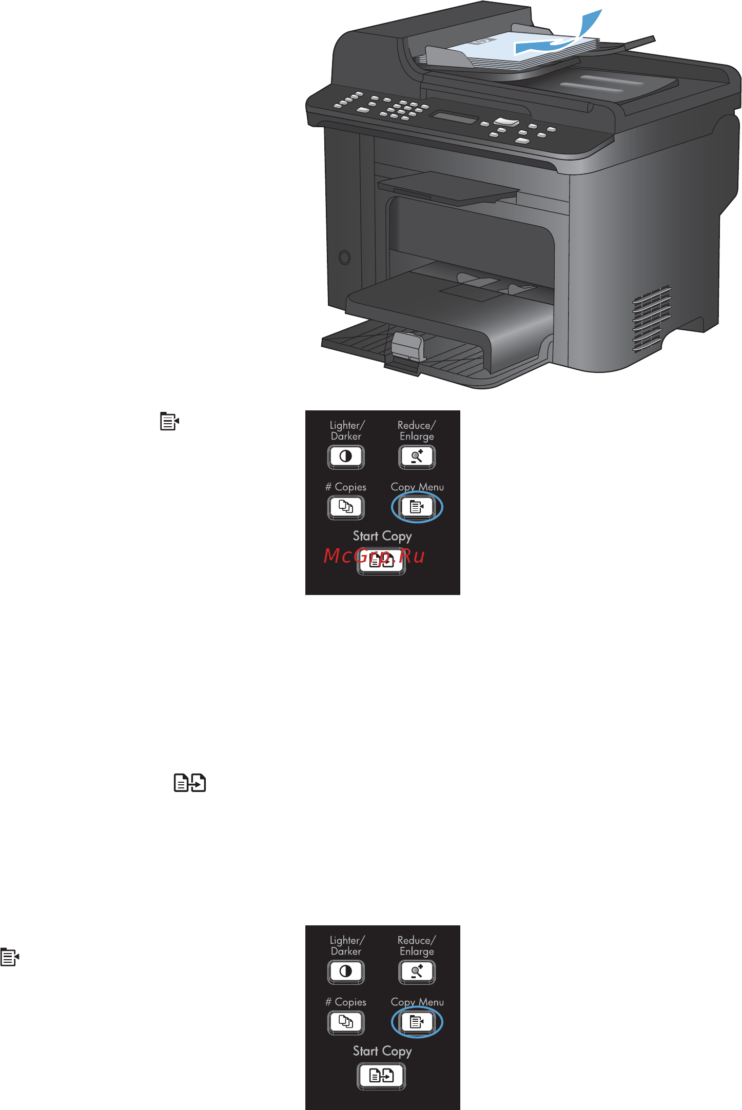 HP LaserJet Pro M1536dnf  CE538A.ACB [119/322] Двустороннее копирование дуплекс