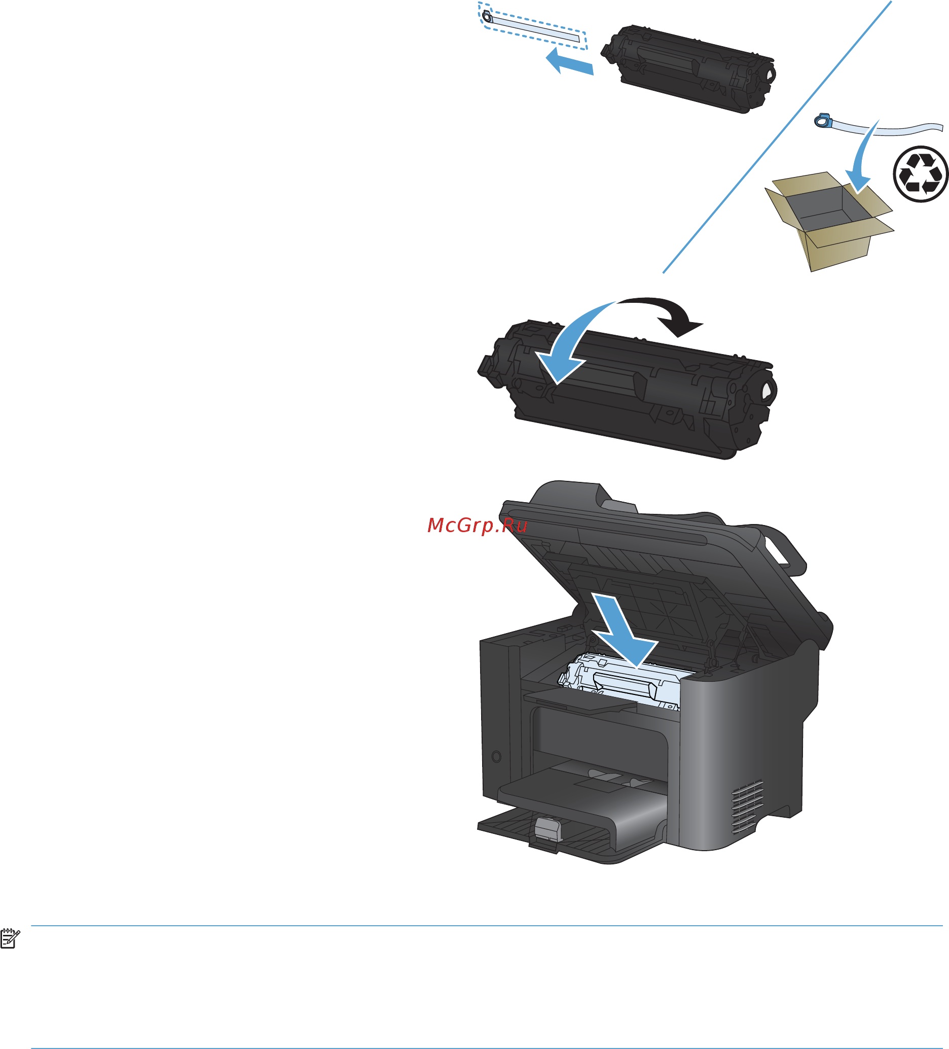 HP LaserJet Pro M1536dnf  CE538A.ACB [230/322] Замена подающего ролика