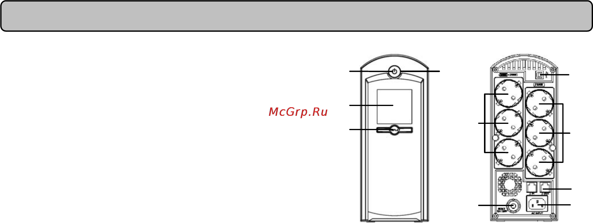 Cyberpower CP1350E [3/8] Описание описание