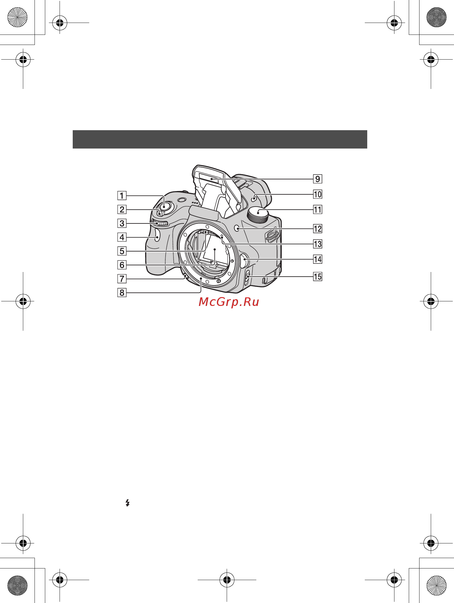 Sony SLT-A37 [12/194] Элементы фотоаппарата