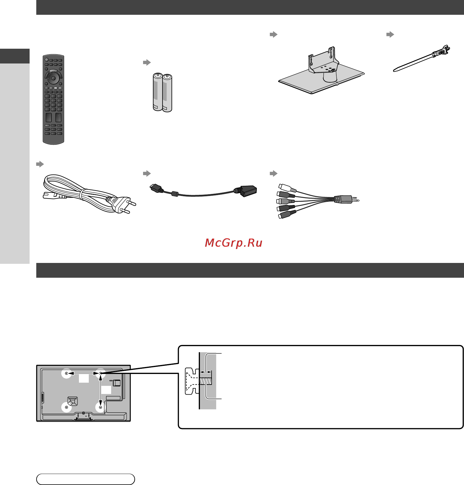 Panasonic TX-LR42E5 [6/96] Принадлежности дополнительные принадлежности