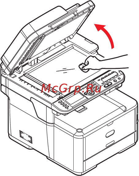 OKI MC342dnw [134/200] Стекло для документов
