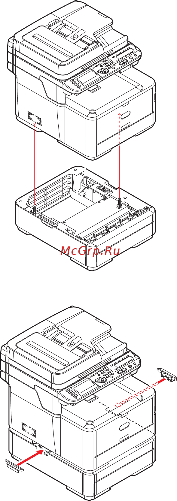 OKI MC562dnw [140/200] Дополнительный лоток для бумаги