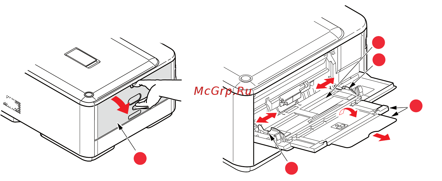 OKI MC332dn [38/200] Астройка параметров лотка