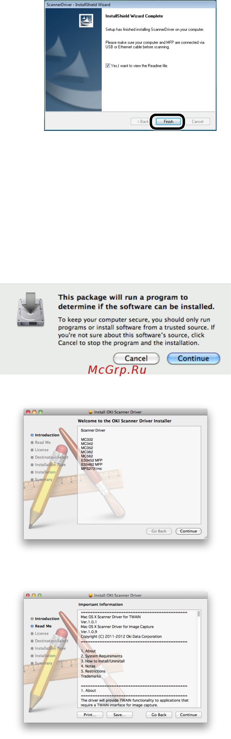 OKI MC562dnw [55/200] Для ос mac x