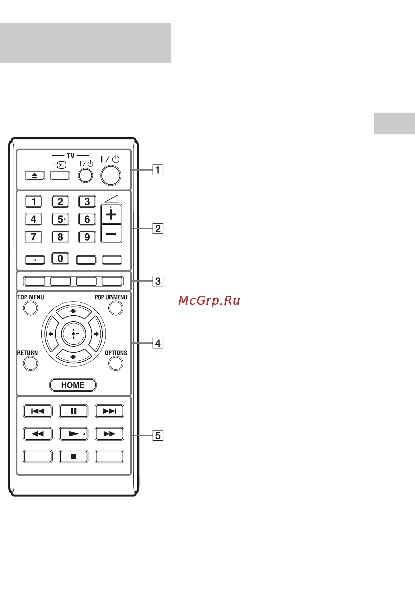 Sony BDP-S495BDP+4000 [13/53] Пульт дистанционного управления