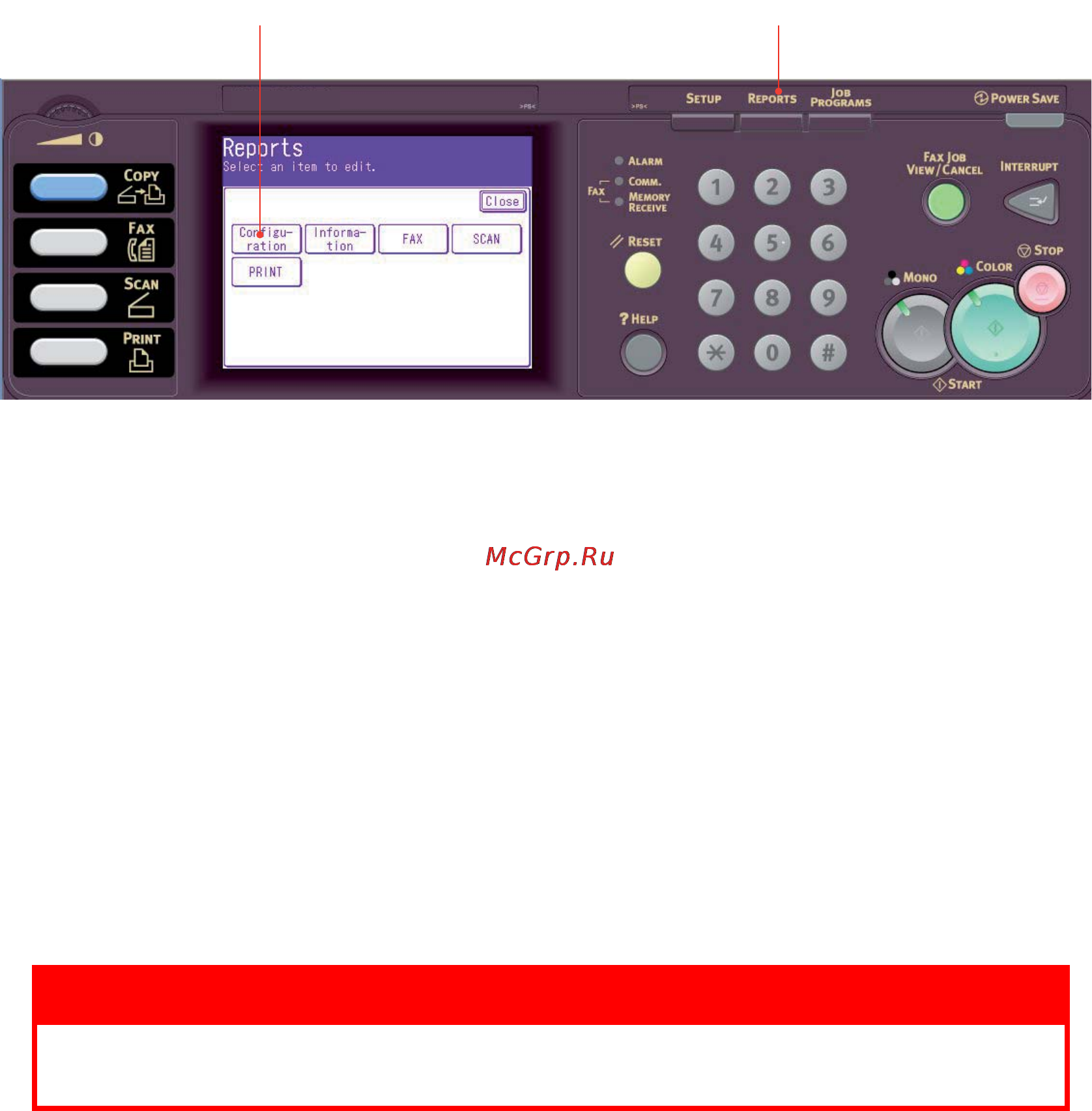 OKI MC861+ [145/186] Warning