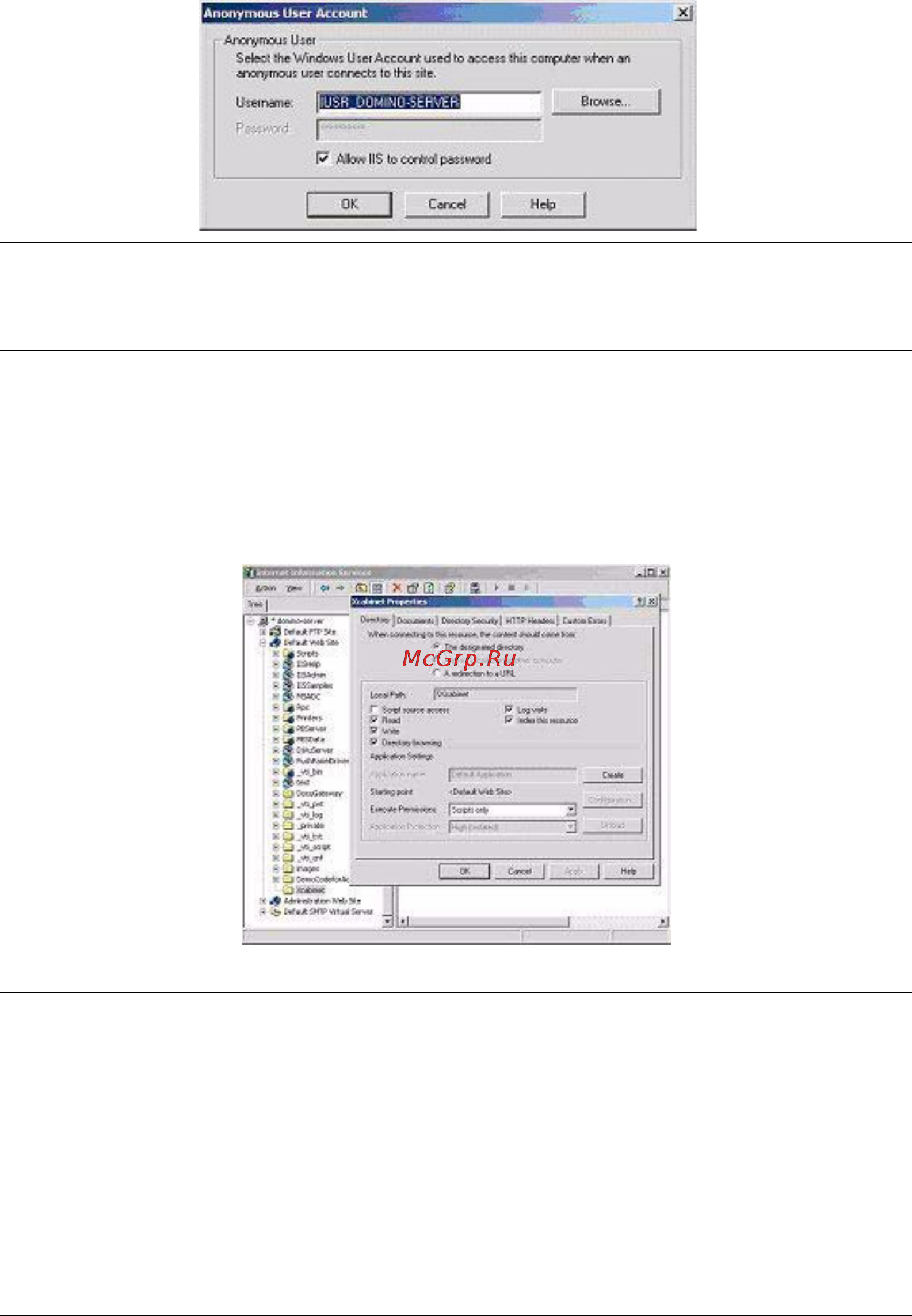 OKI MC861+ [68/186] As in setting iis anonymous access start internet service manager and select default web site right click c inetpub wwwroot x cabinet and select properties