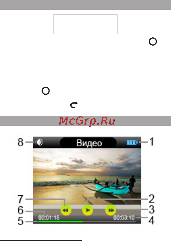Texet T-199 4Gb Red [30/66] Выбор видеофайла