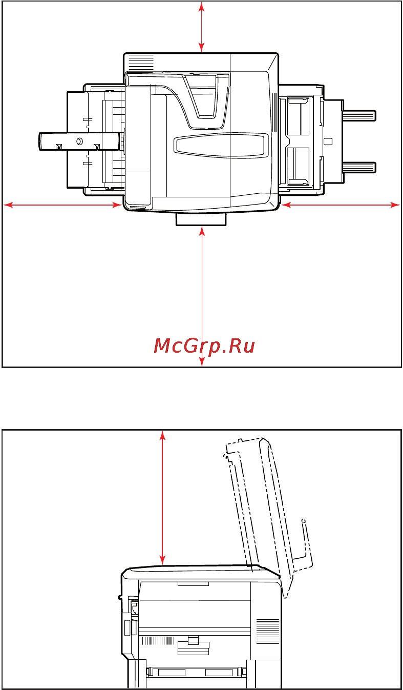 OKI C9655 [25/85] Вокруг принтера