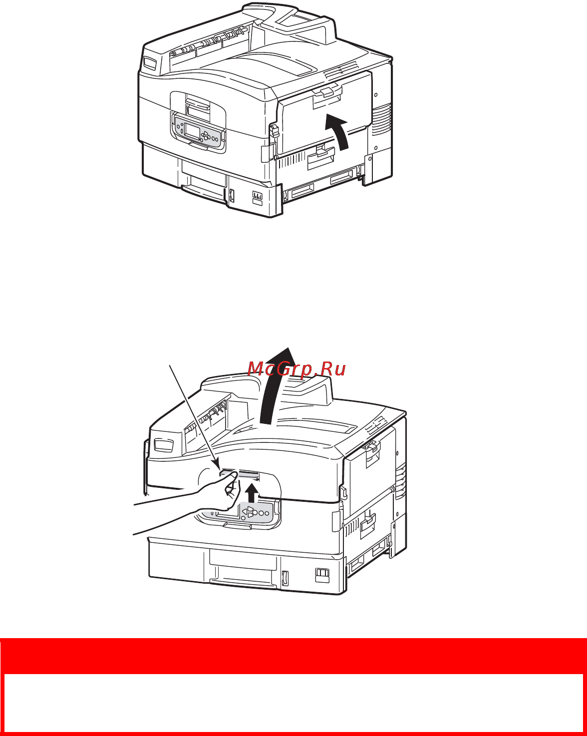 OKI C920WT [138/169] Open cover paper jam top cover