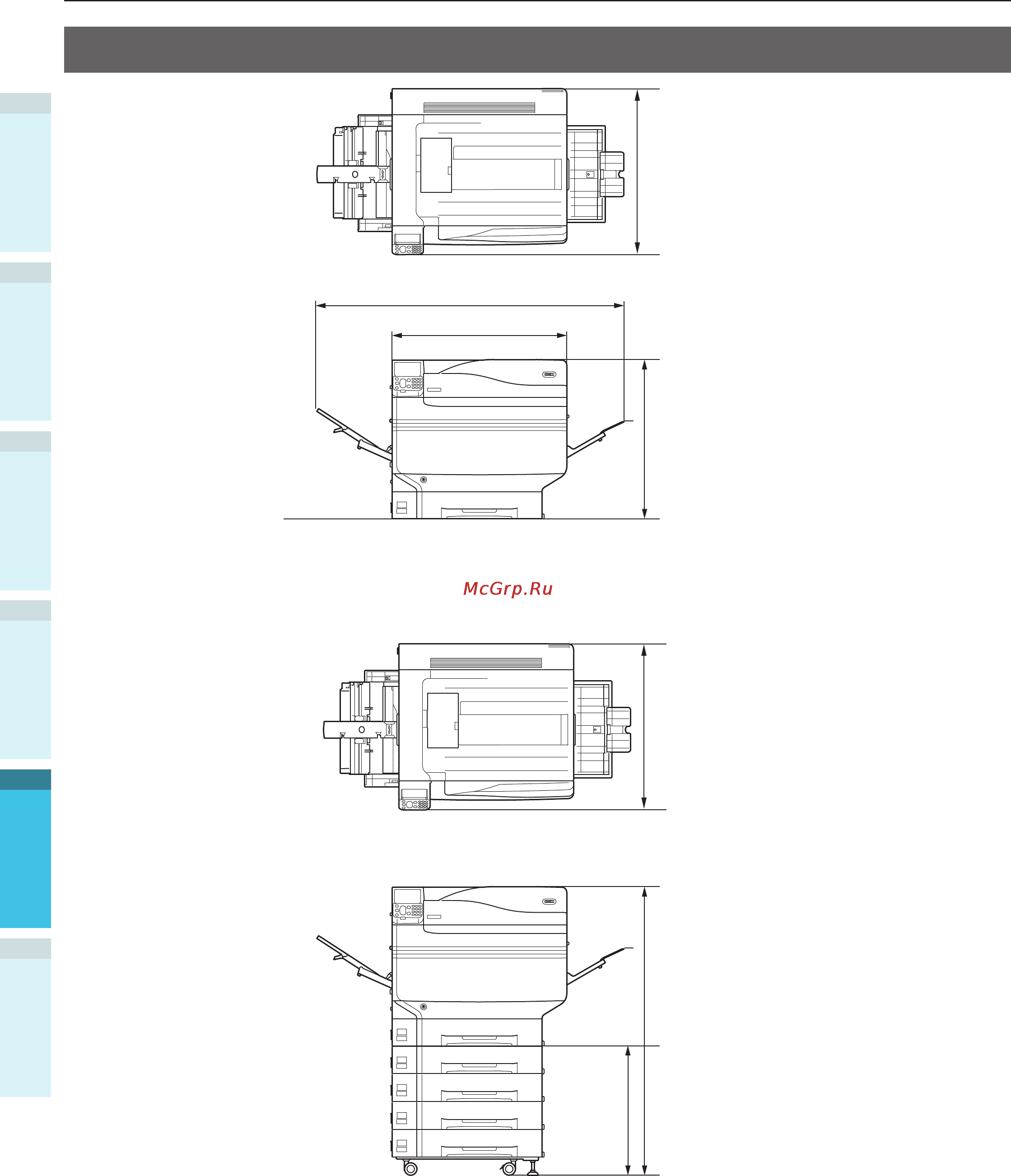 OKI ES9431 [134/141] Размеры