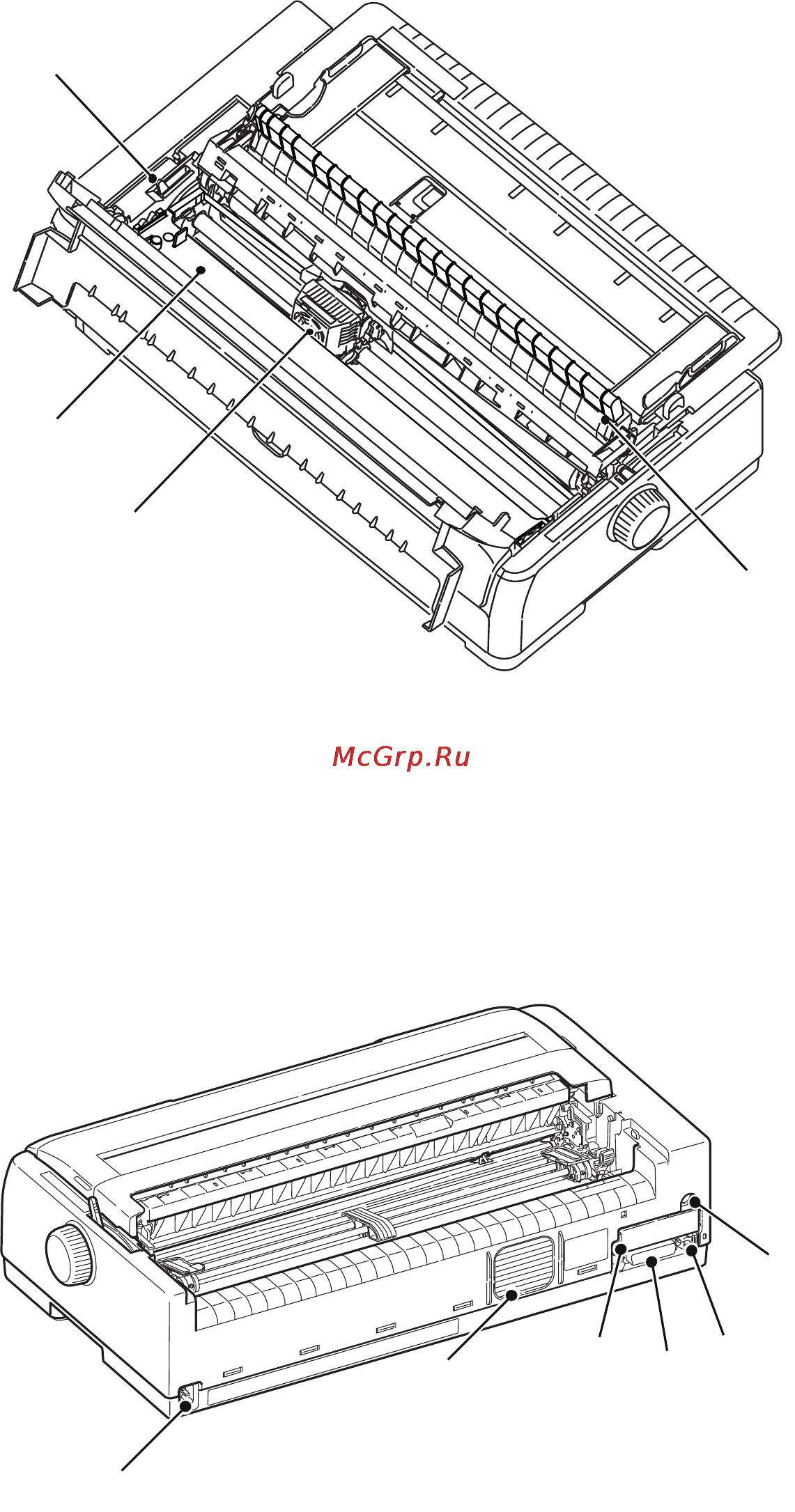 OKI ML5721eco [10/83] Вид внутренних деталей