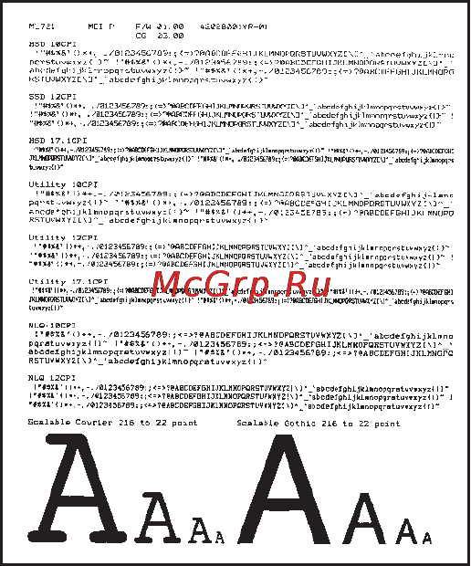 OKI ML5520 [88/95] Проверка образцов шрифта