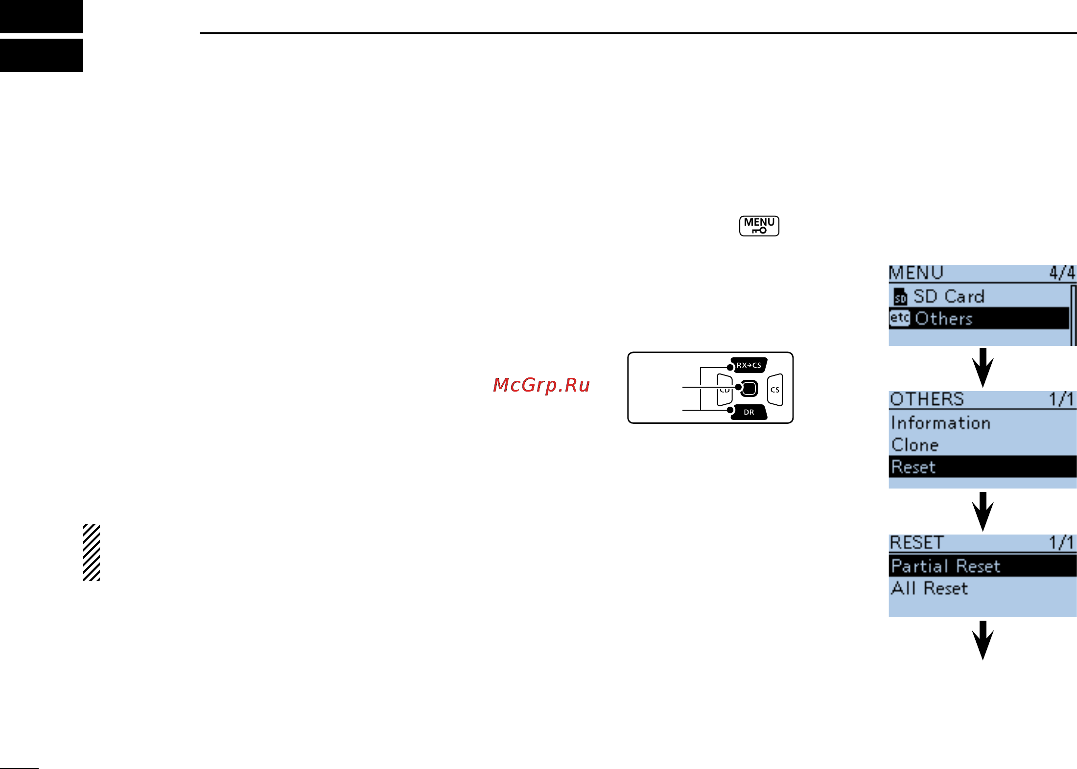 Icom ID-51A [50/56] Resetting