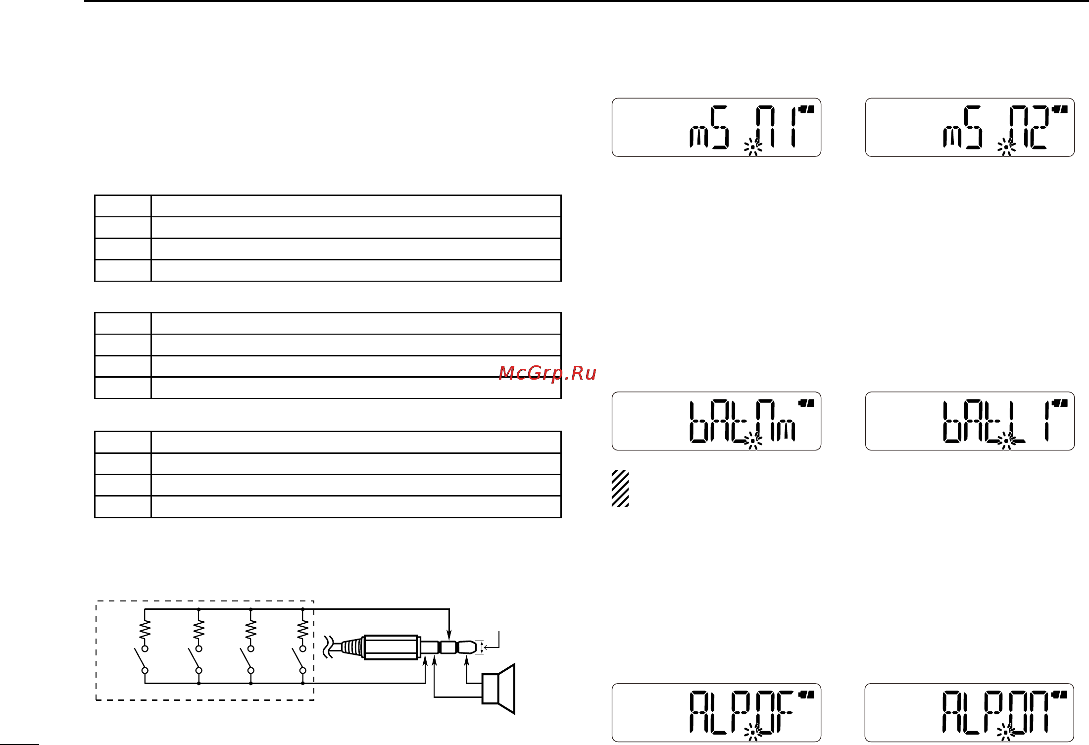 Icom IC-V80E [54/64] Set modes