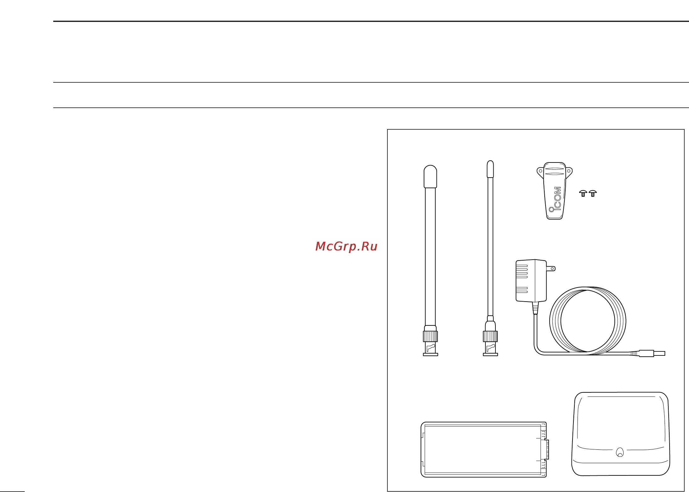 Icom IC-V82 [4/96] Supplied accessories