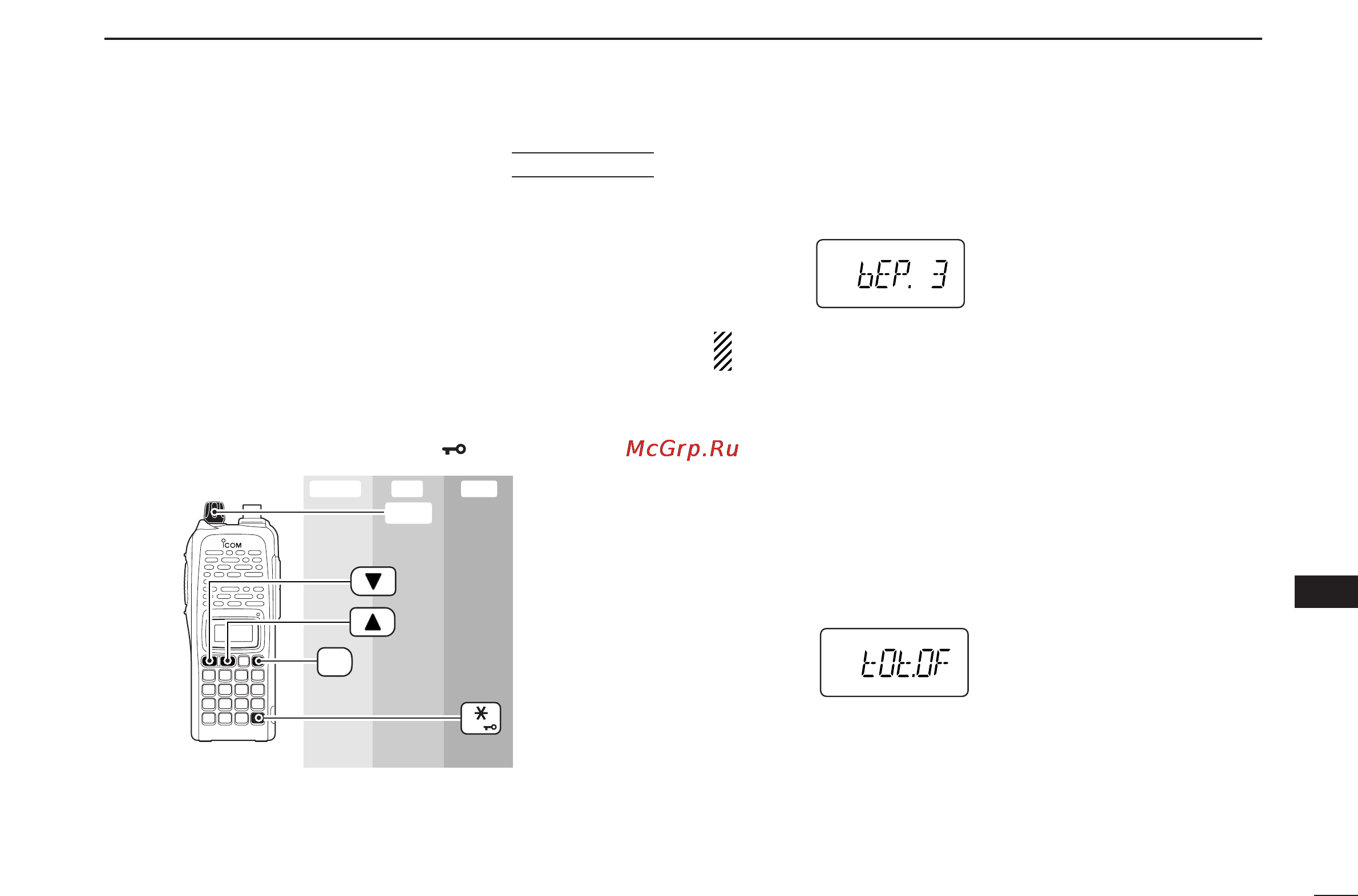 Icom IC-U82 [75/96] Initial set mode