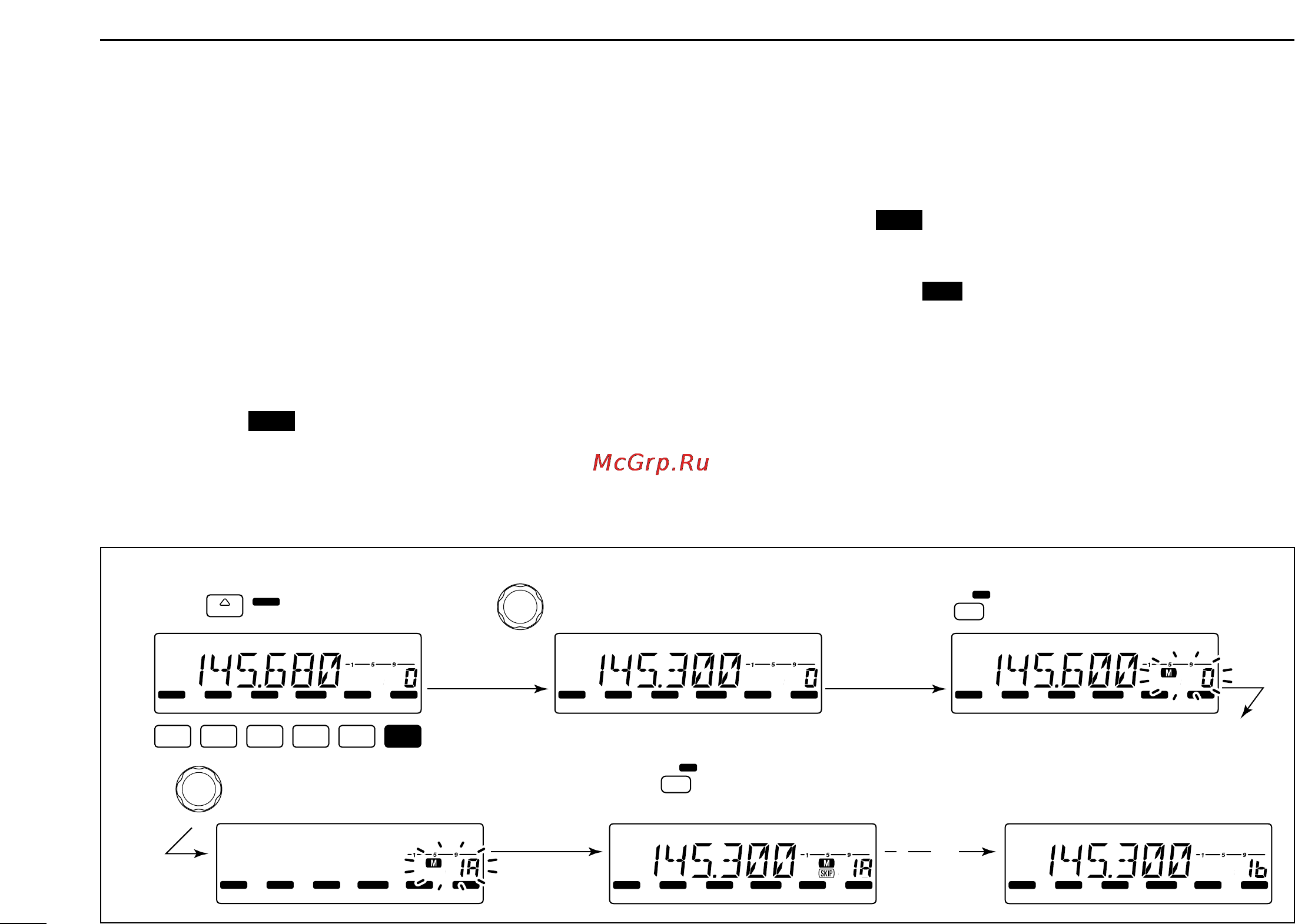 Icom IC-2200H [52/108] I scan edges programming