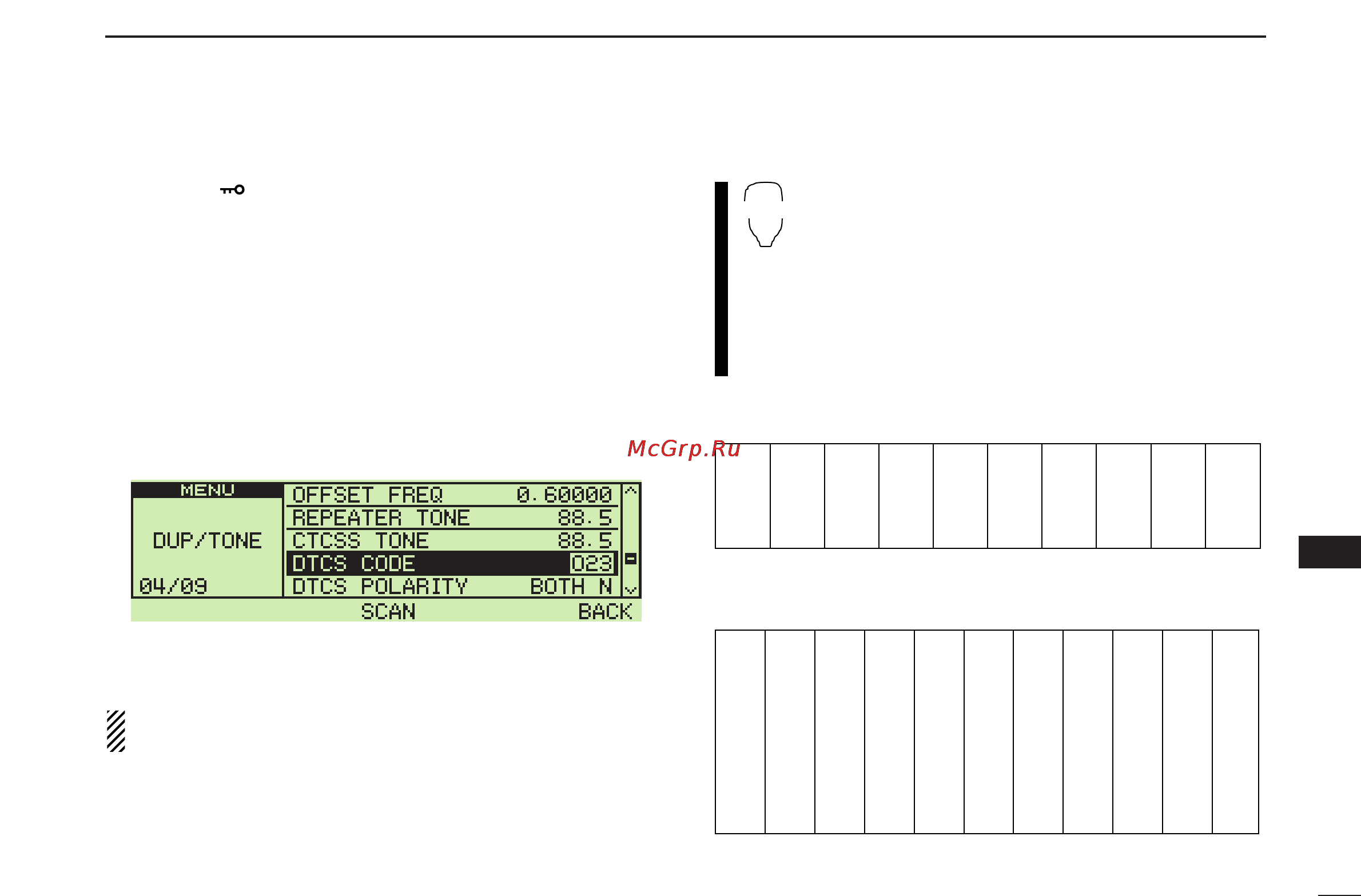Icom IC-2820H [109/164] D setting dtcs code