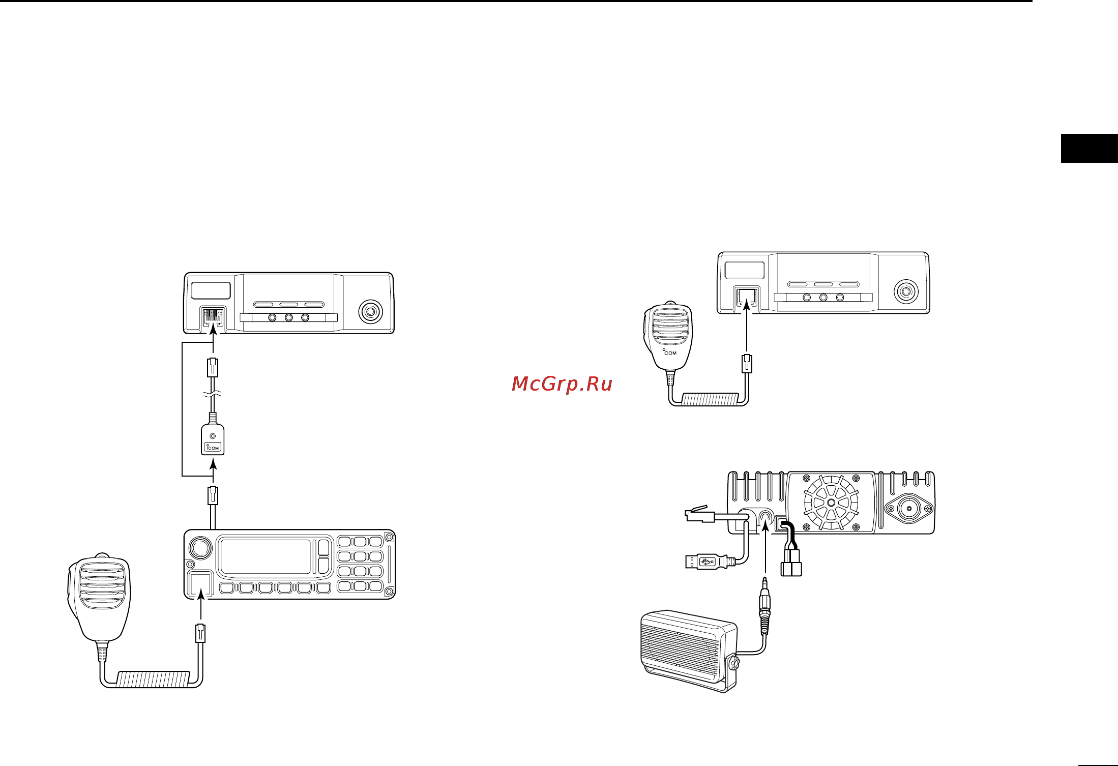 Icom ID-1 [23/124] I microphone and speaker connections