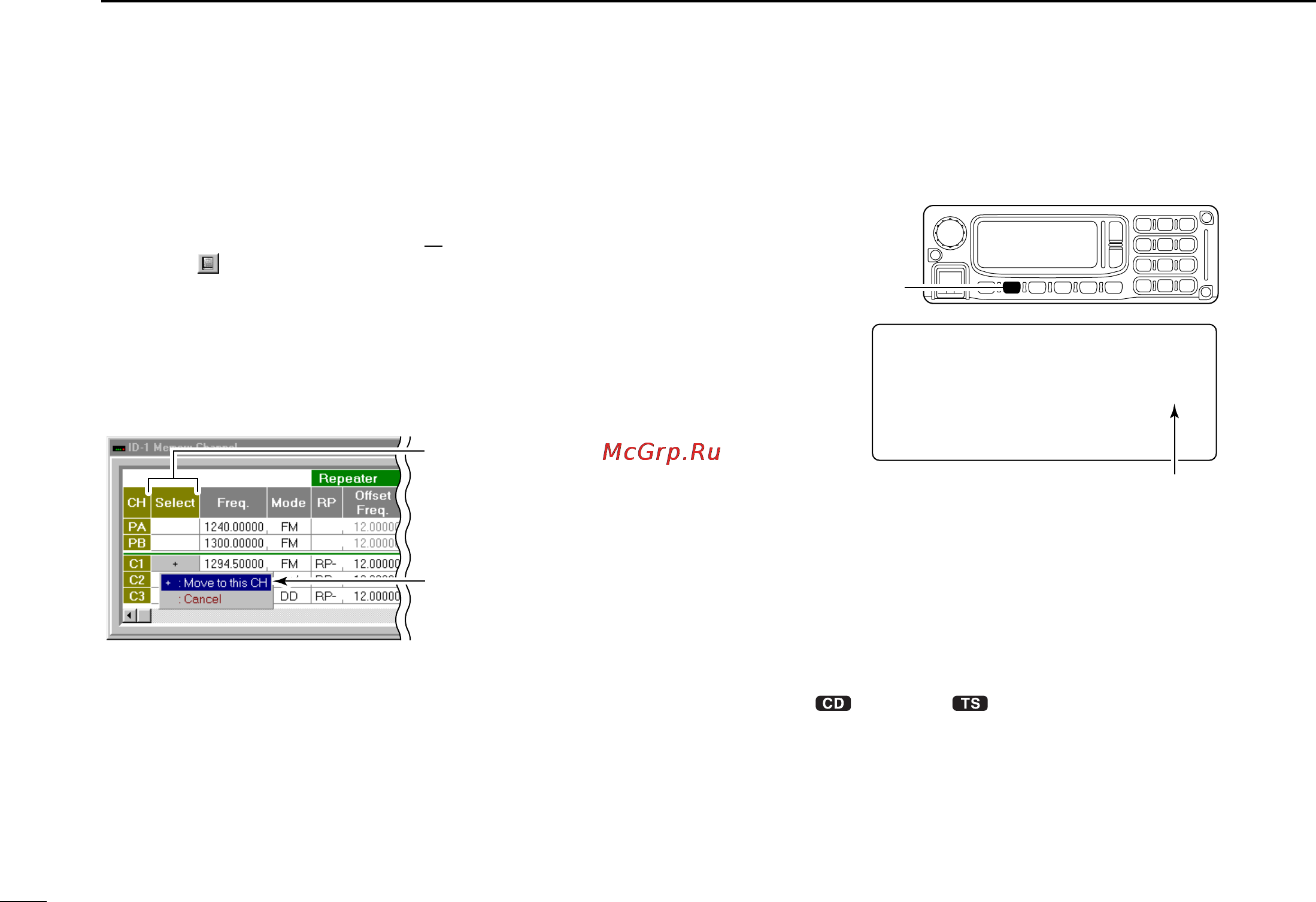 Icom ID-1 [80/124] D selecting with the rc 24