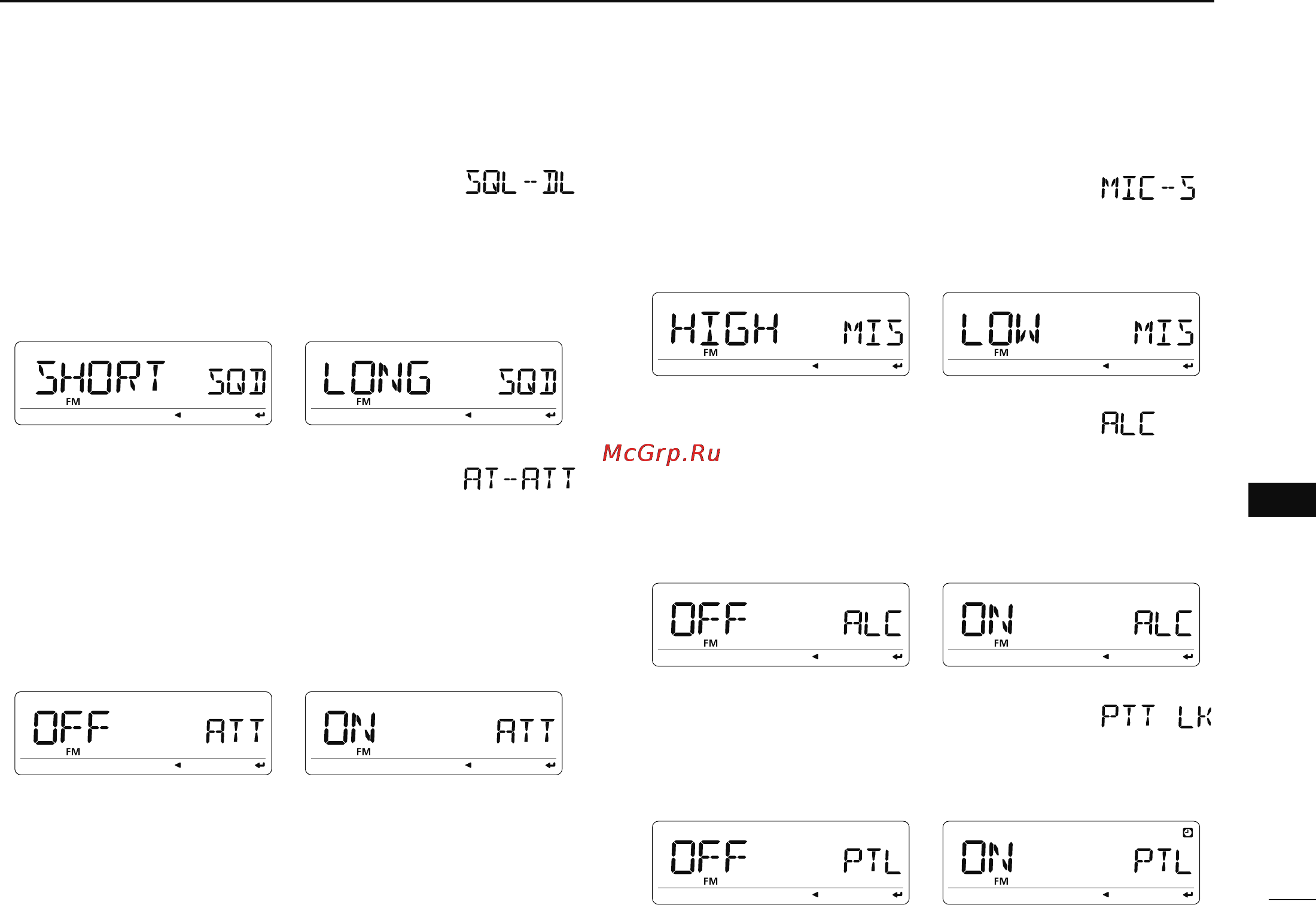 Icom ID-880H [145/196] Set mode func items