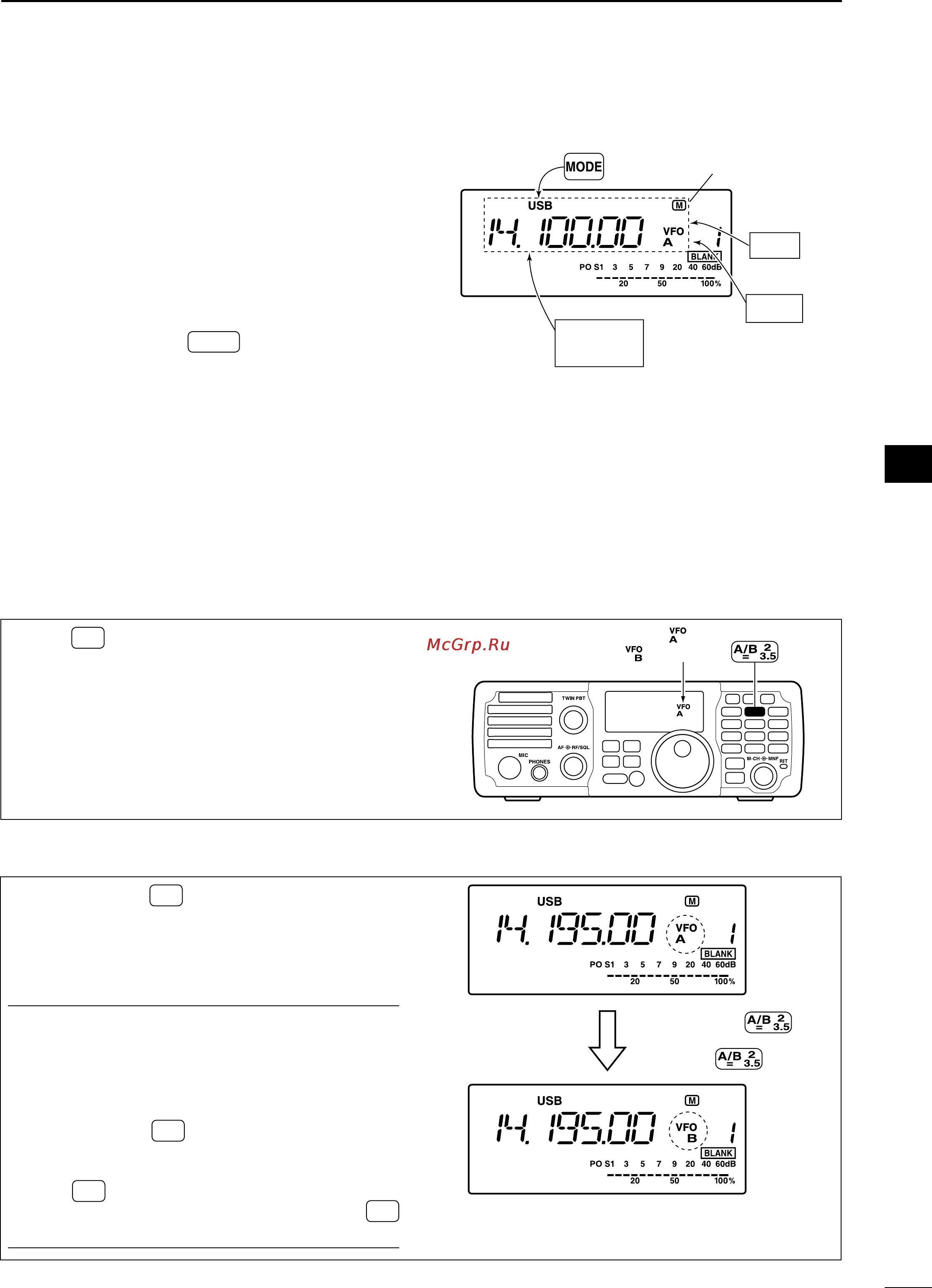 Icom IC-7200 [27/104] Vfo description