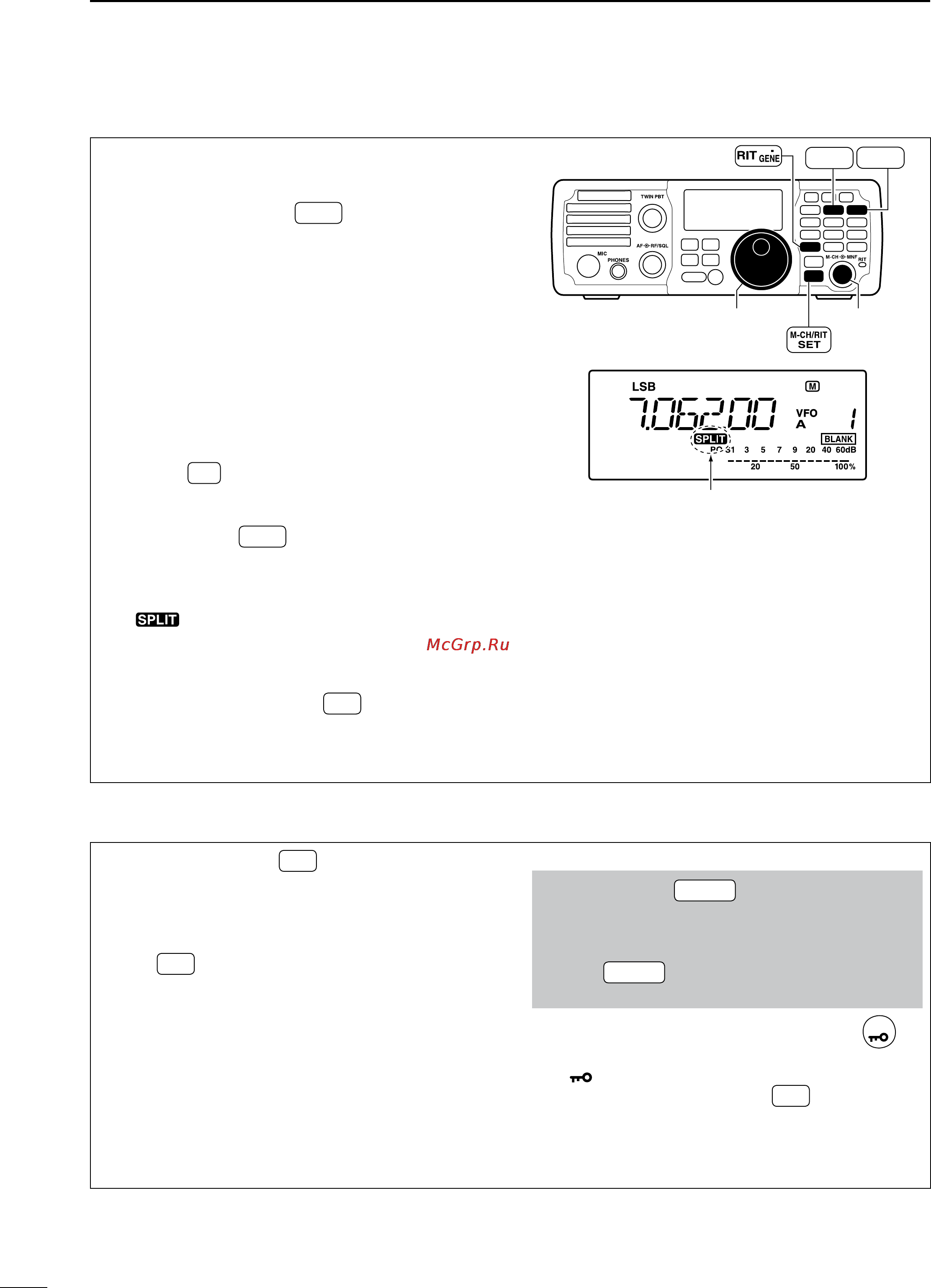 Icom IC-7200 [64/104] Quick split function