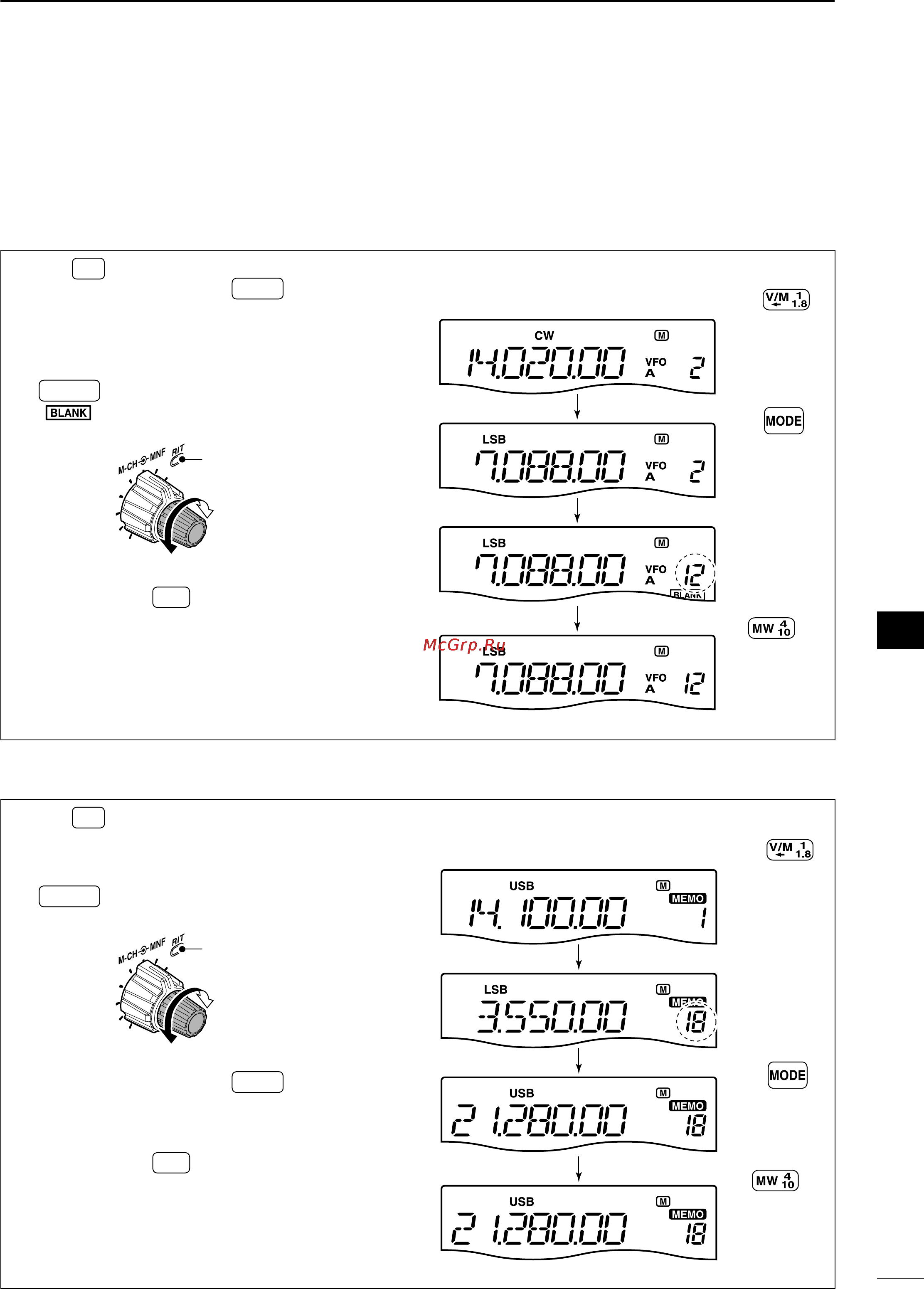 Icom IC-7200 [67/104] Memory programming