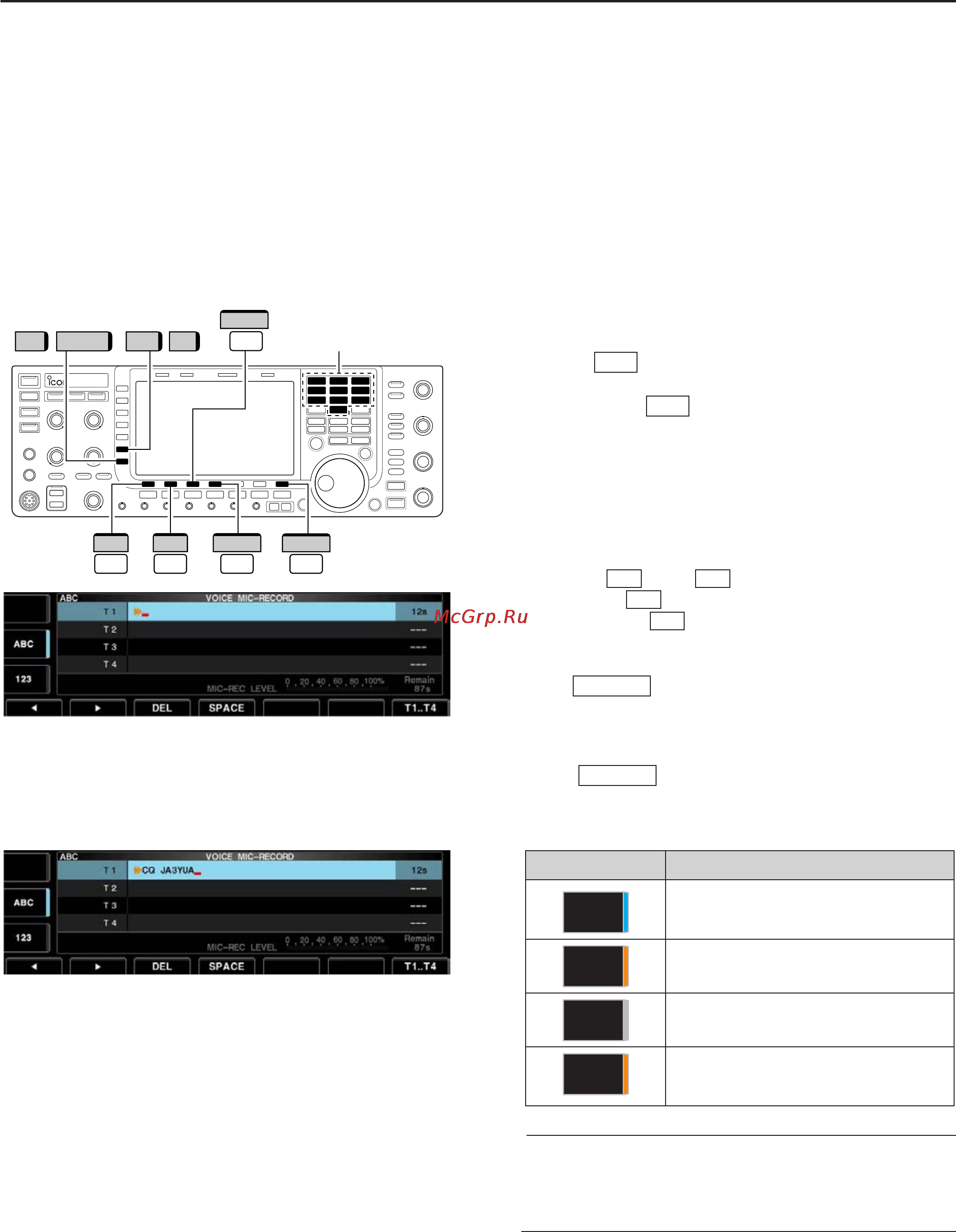Icom IC-7700 [123/216] Programming a memory name