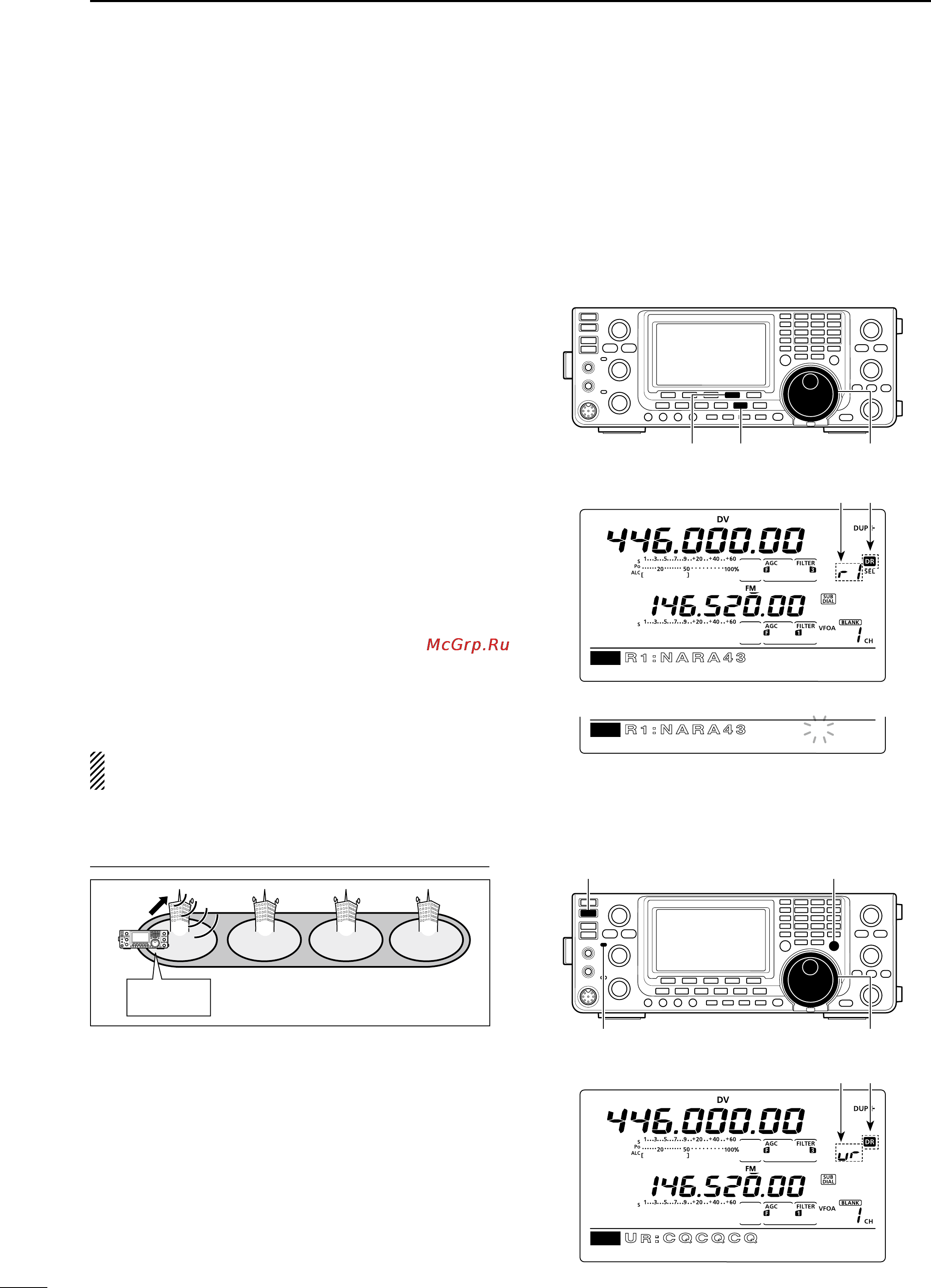 Icom IC-9100 [110/212] Calling cq