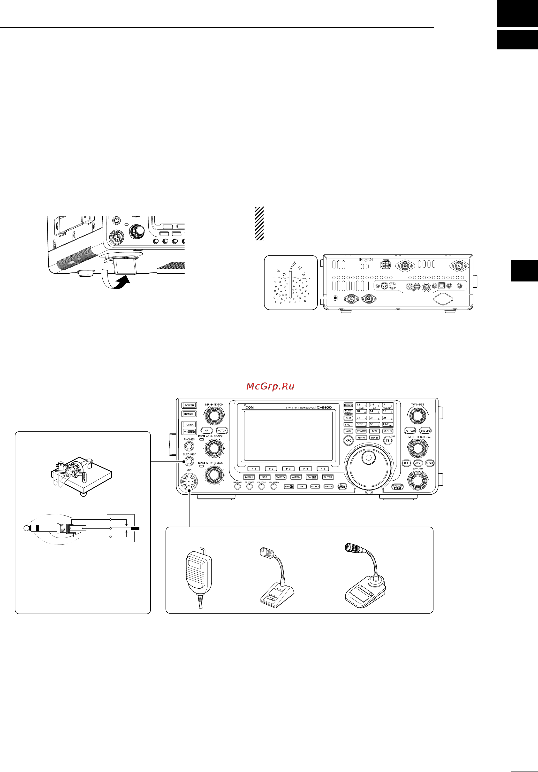 Icom IC-9100 [31/212] Installation and connections