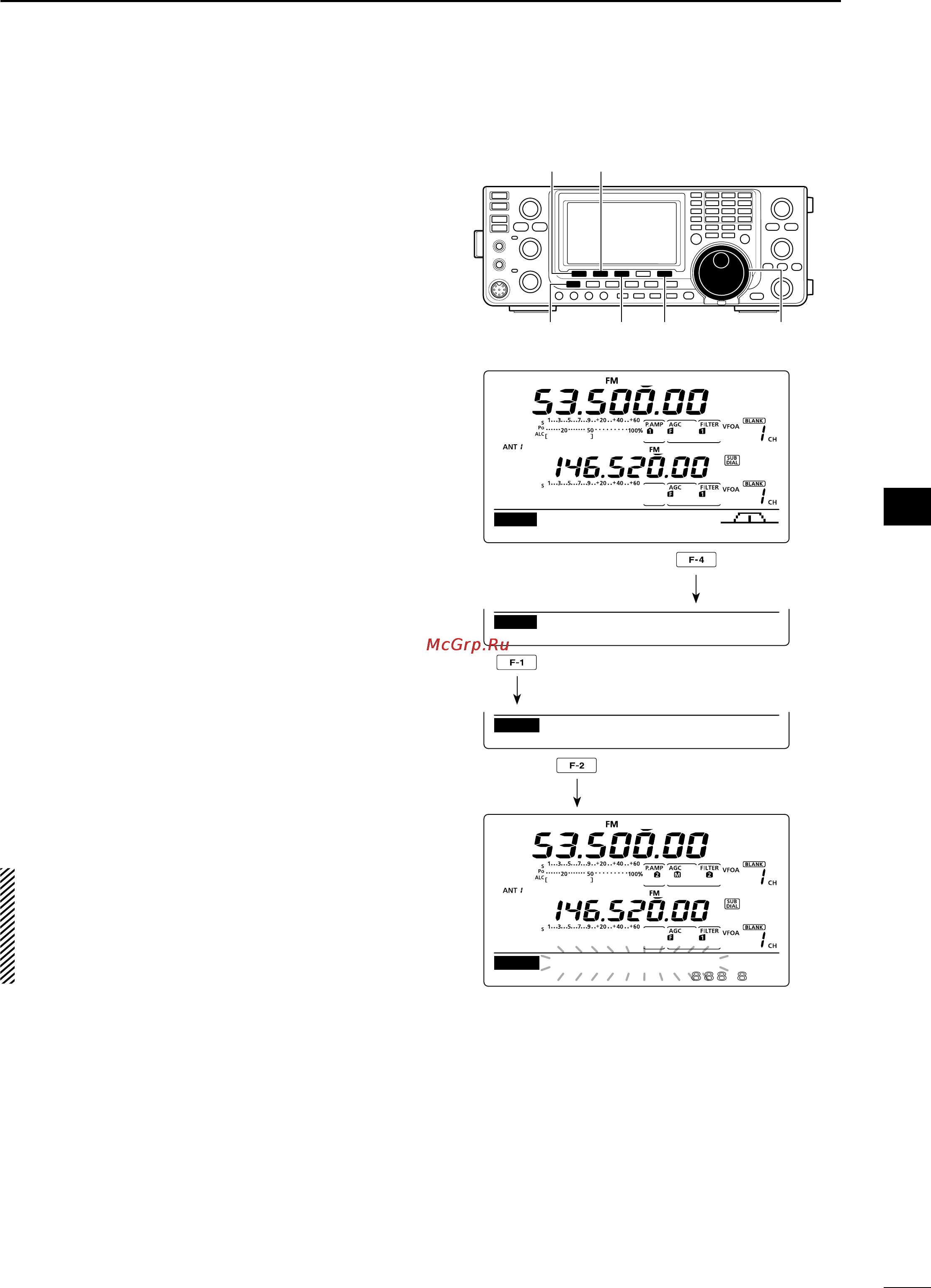 Icom IC-9100 [73/212] Tone scan dtcs code scan operation