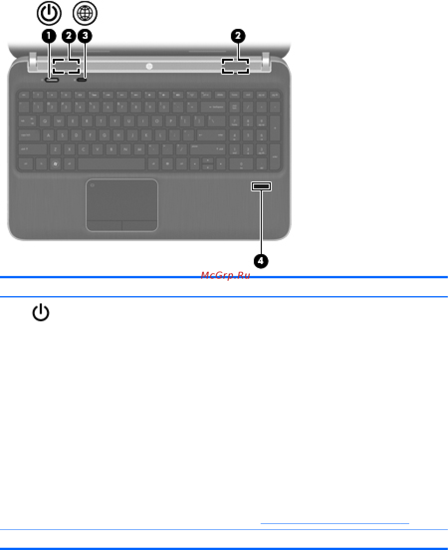 HP Envy m6-1262er [16/126] Кнопки динамики и считыватель отпечатков пальцев только на некоторых моделях