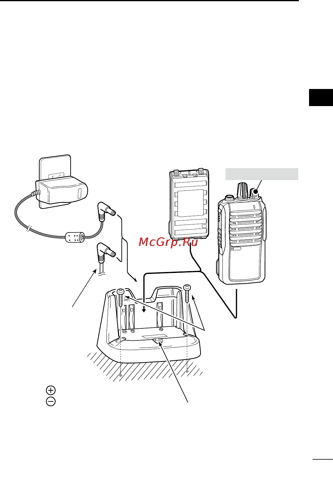 Icom IC-F4001 [35/52] Battery chargers