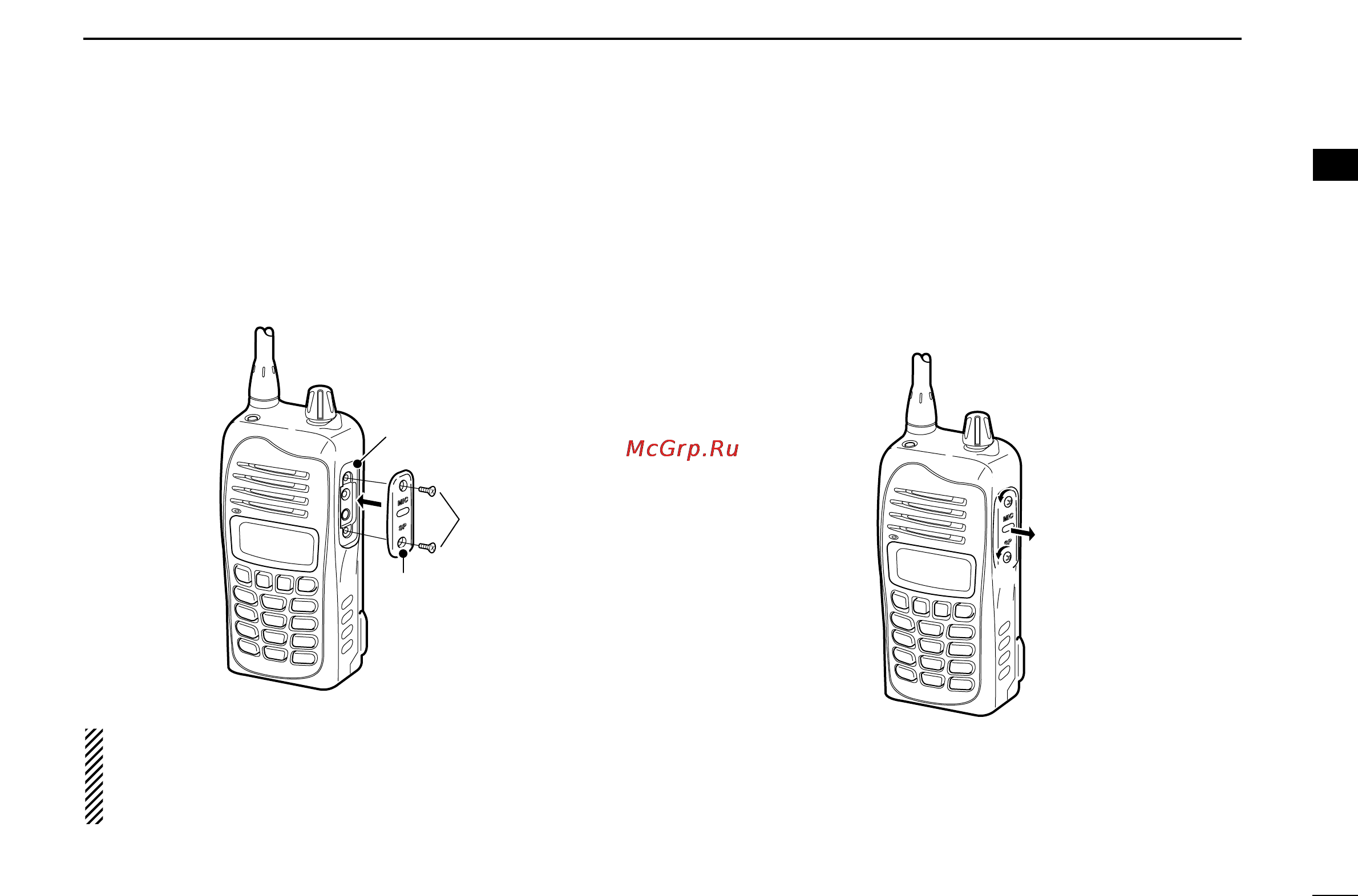 Icom IC-F3021 [7/32] Caution
