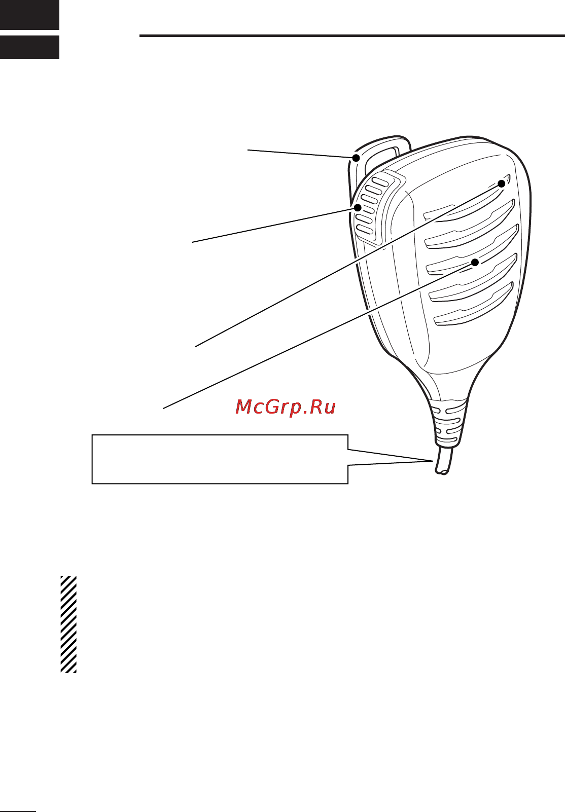 Icom IC-F50V [40/48] Speaker microphone