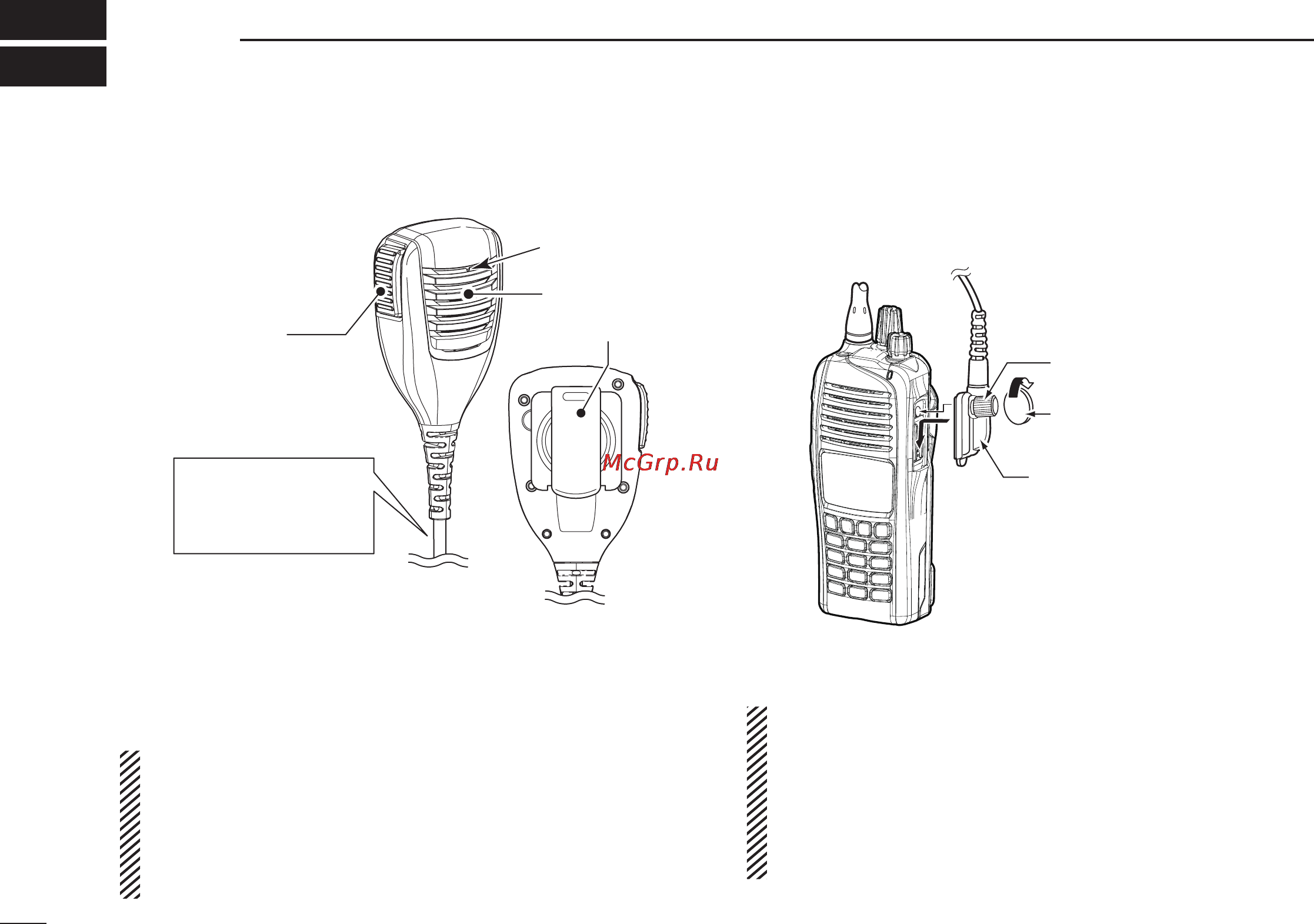 Icom IC-F3260 [34/40] Speaker microphone