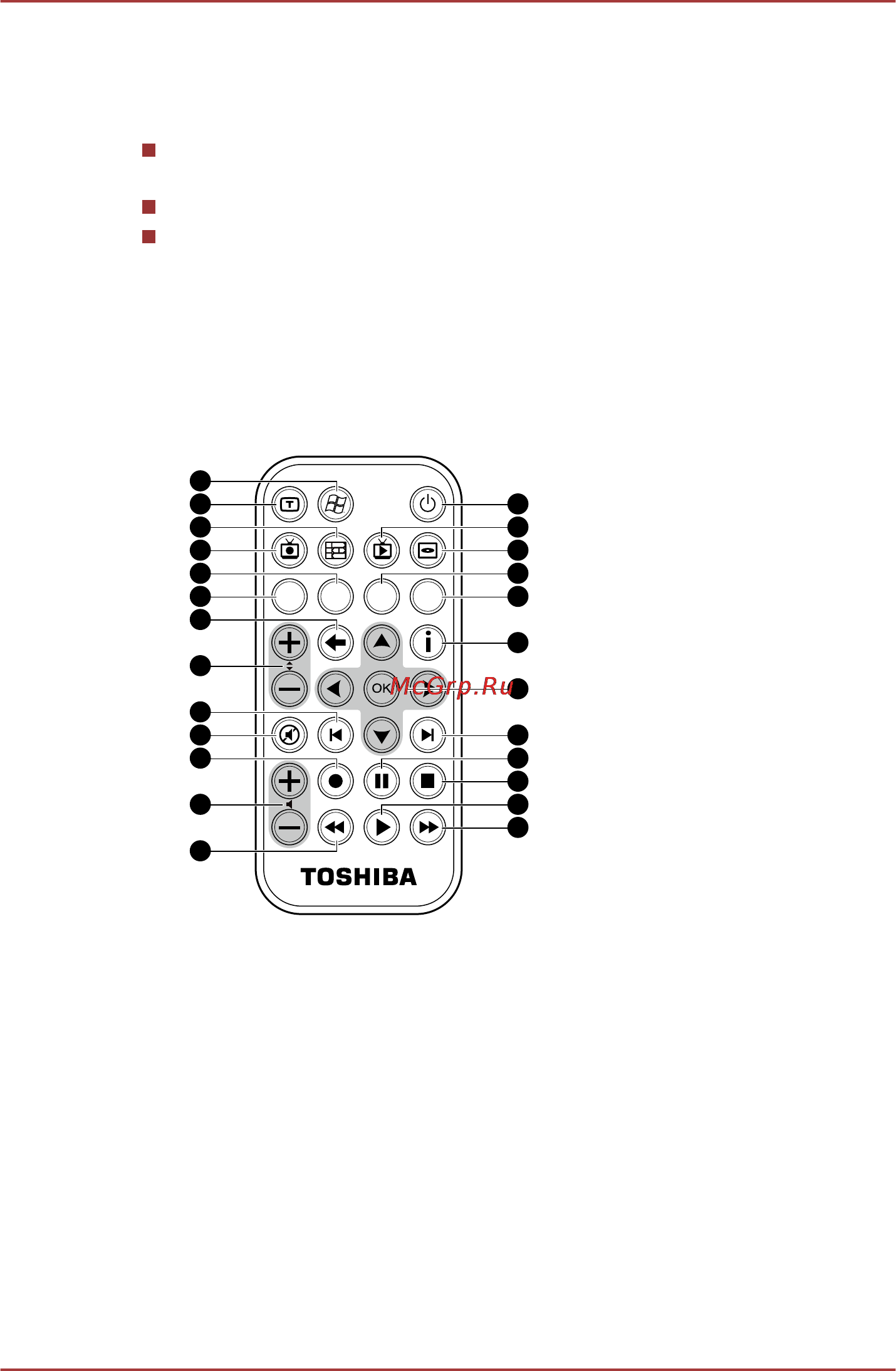 Toshiba P875-BMS [45/212] Информацию об использовании пульта дистанционного управления а также об установке и удалении батарей см в разделе использование пульта дистанционного управления настоящей главы