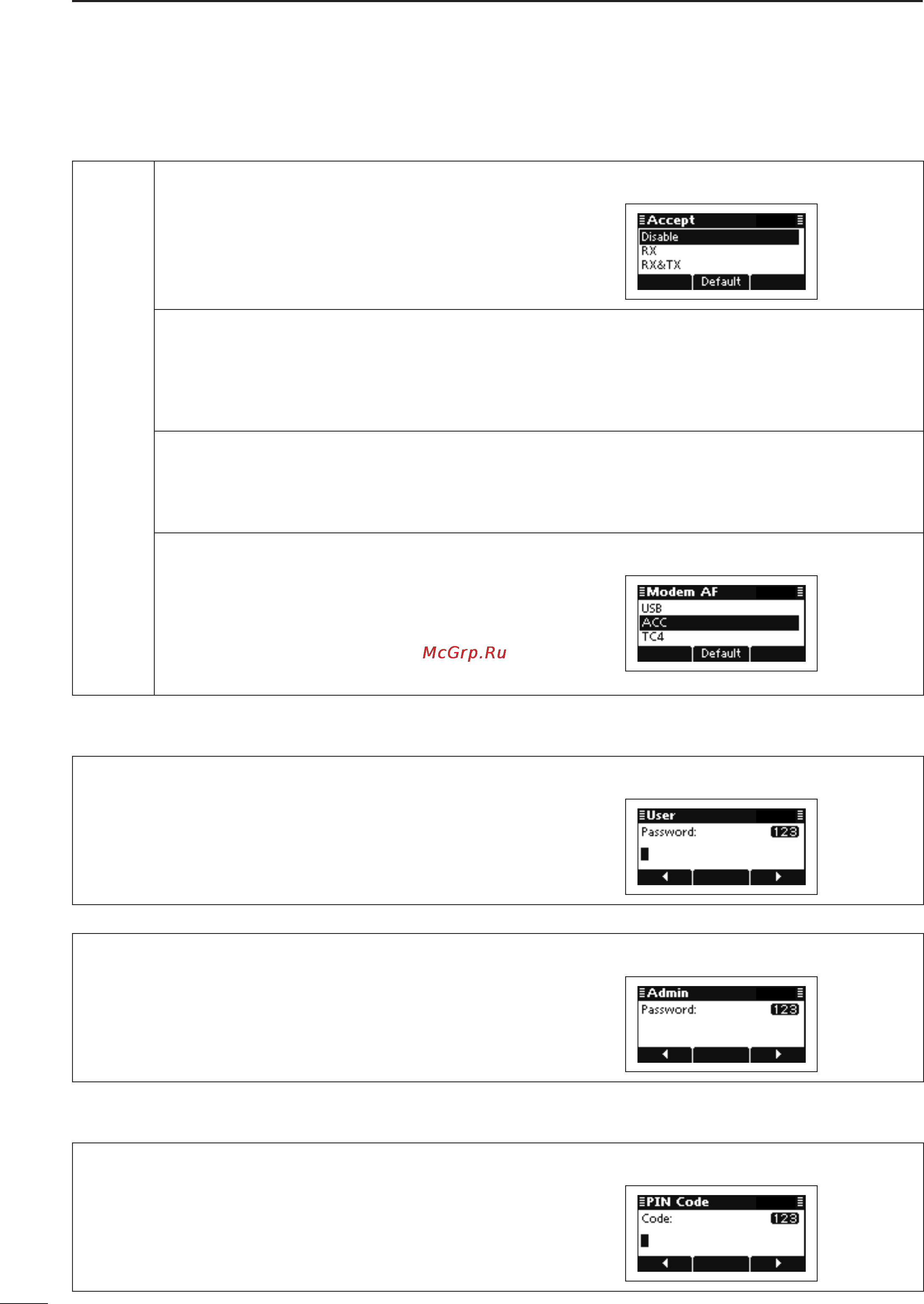 Icom IC-F8101 [66/88] Band width