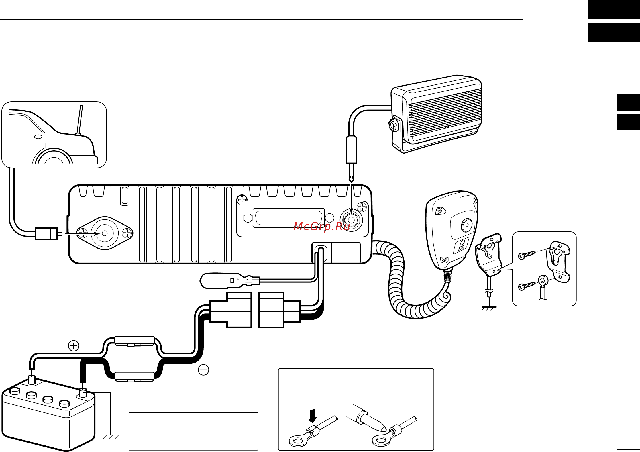 Icom IC-F9511S [19/24] N rear panel connection
