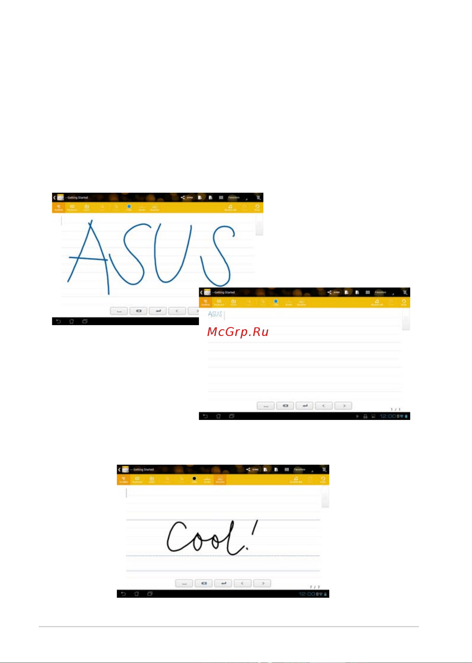 Asus Transformer Pad Infinity TF700KL(1B080A) 16Gb 4G [70/89] Использование записной книжки supernote