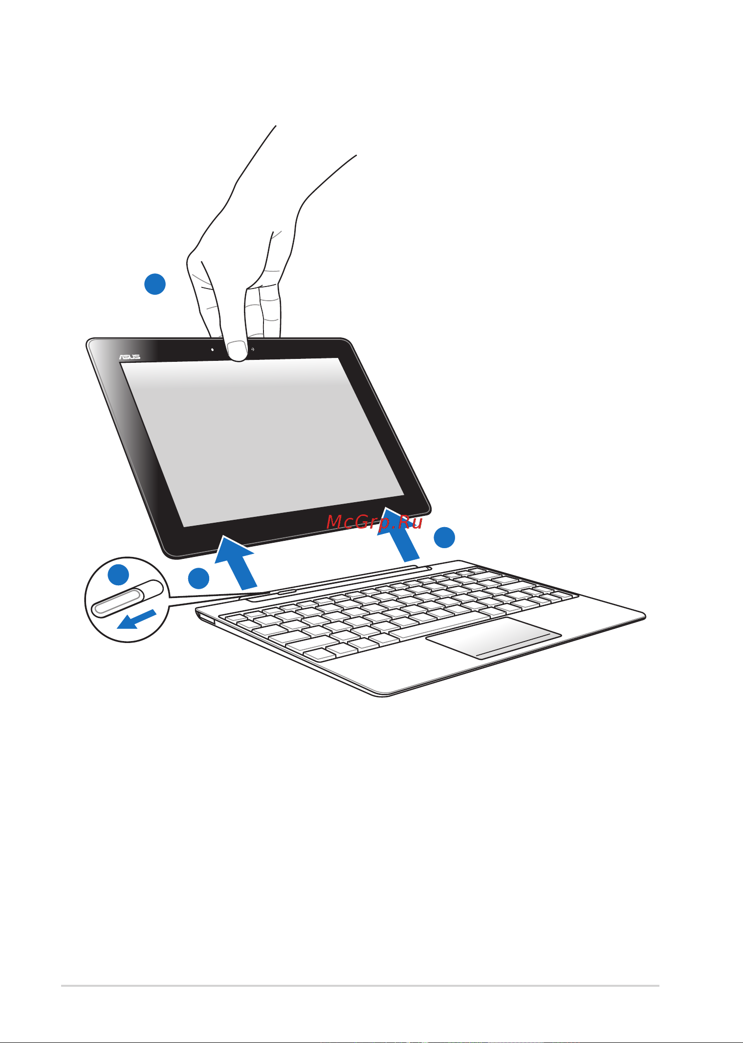 Asus TF700T-1I015A 64Gb Gold [82/89] Отключение планшета от док станции