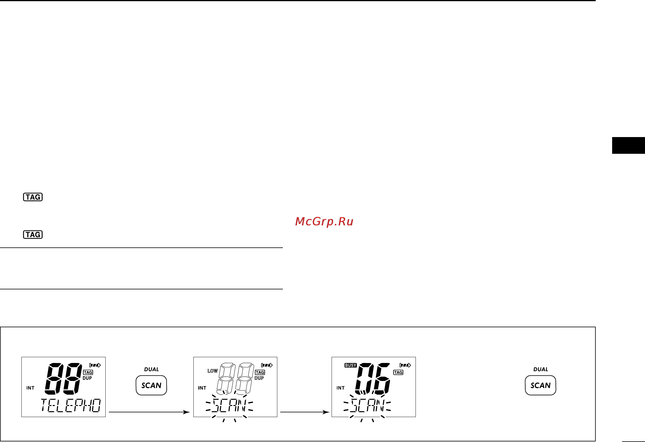 Icom IC-M72 [21/40] I setting tag channels