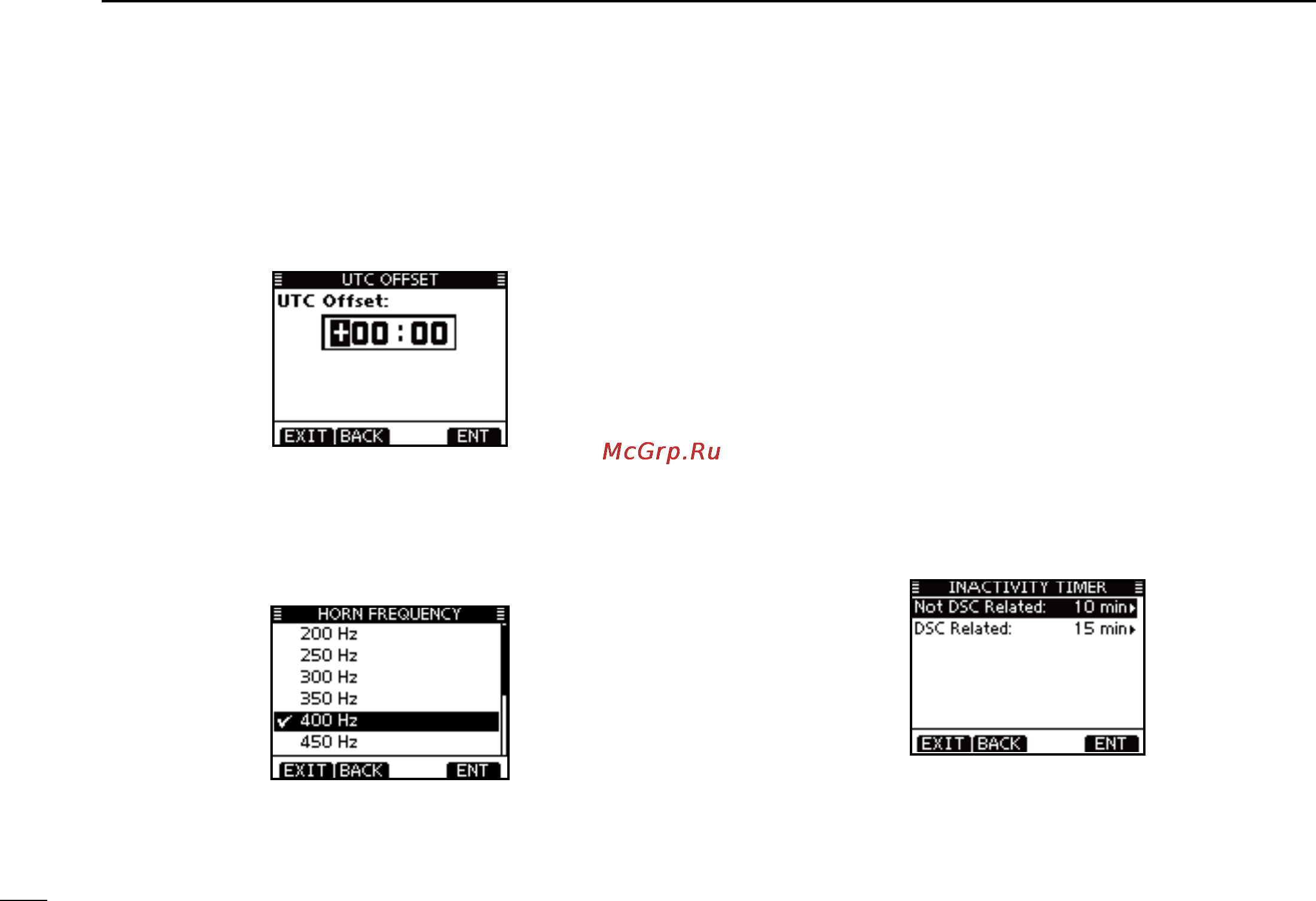 Icom IC-M506 [104/124] Menu screen operation