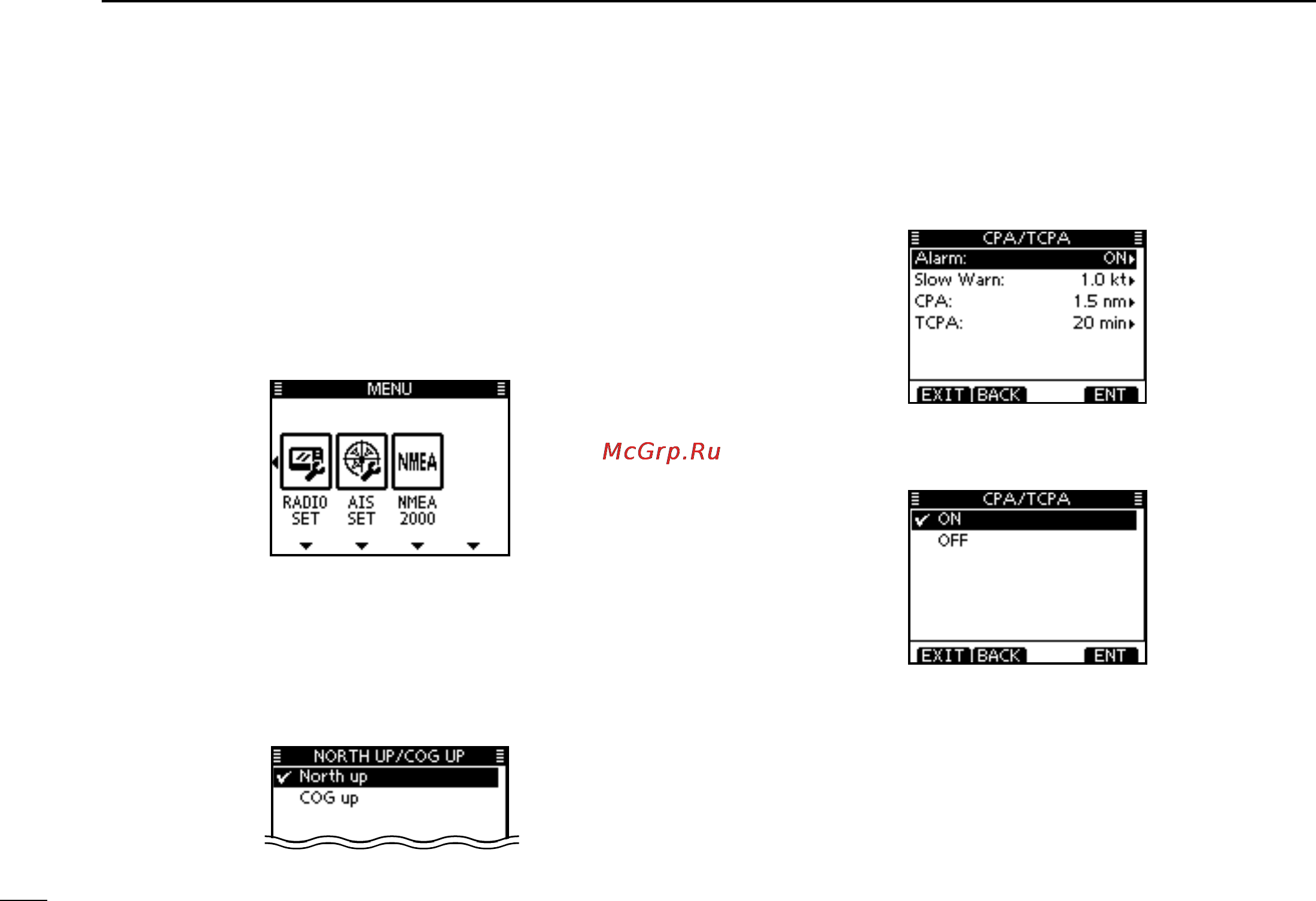 Icom IC-M506 [96/124] Ais settings